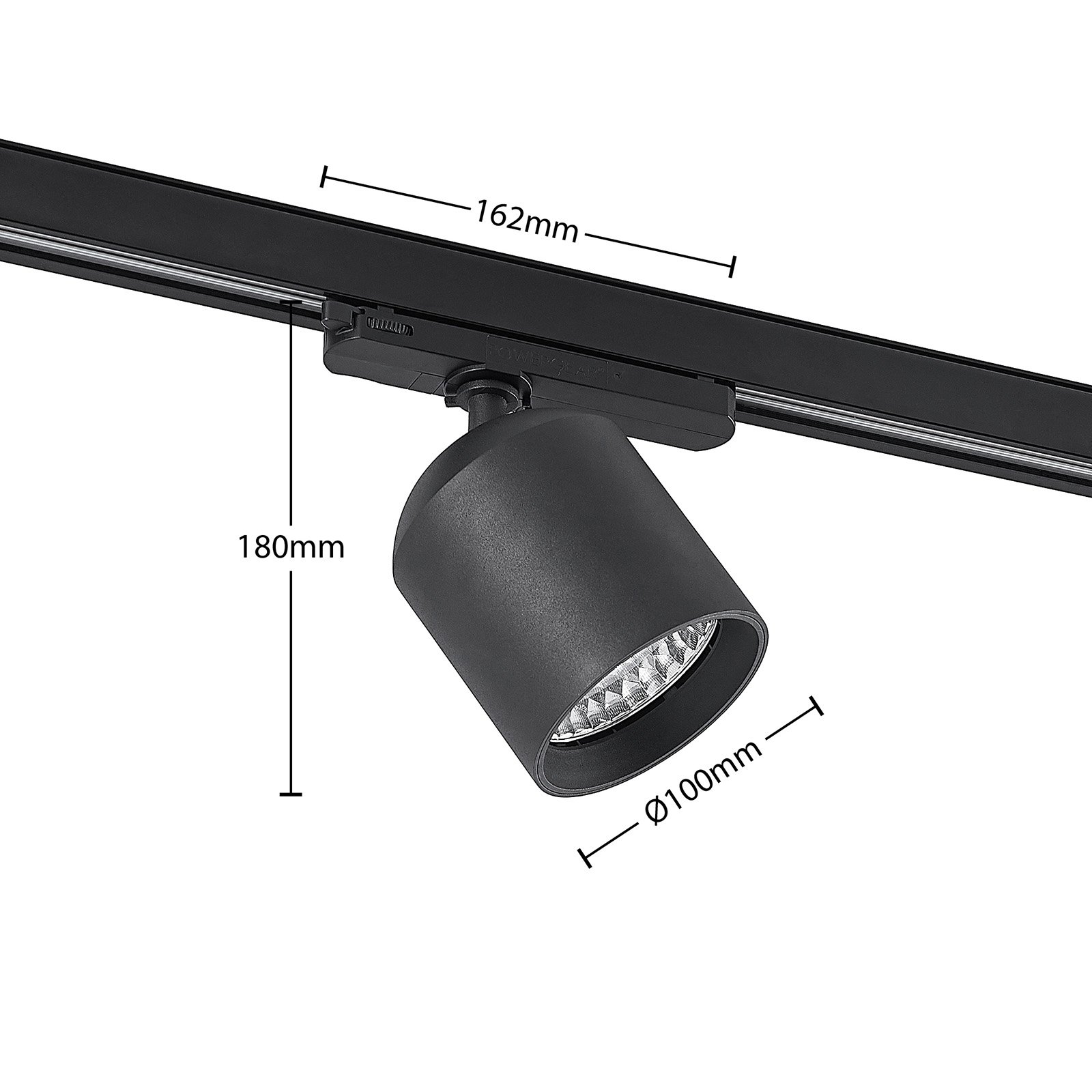 Arcchio Candra LED-Schienenspot schwarz 26W 3000K