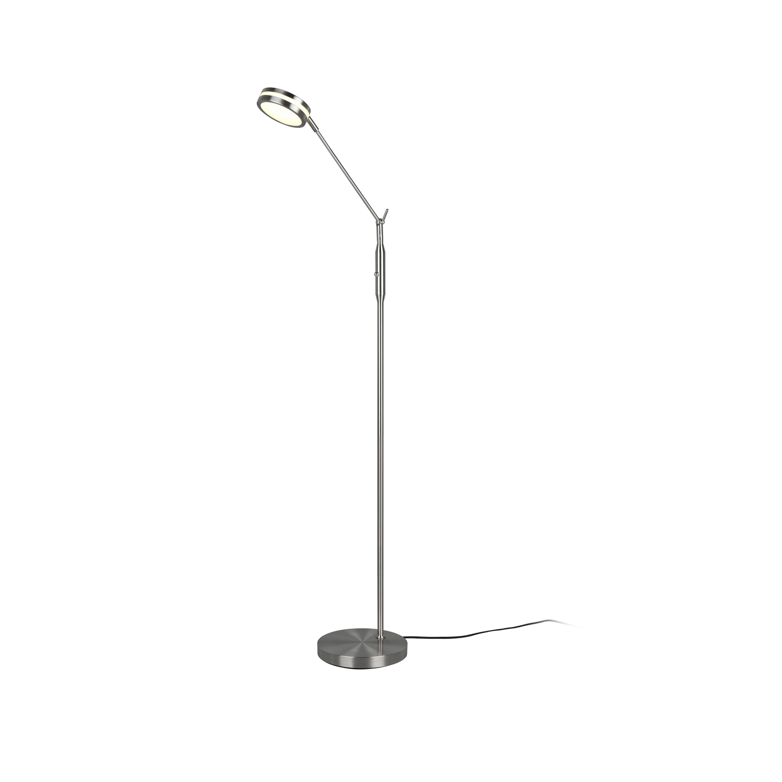 Lampe sur pied LED Franklin, variateur, nickel
