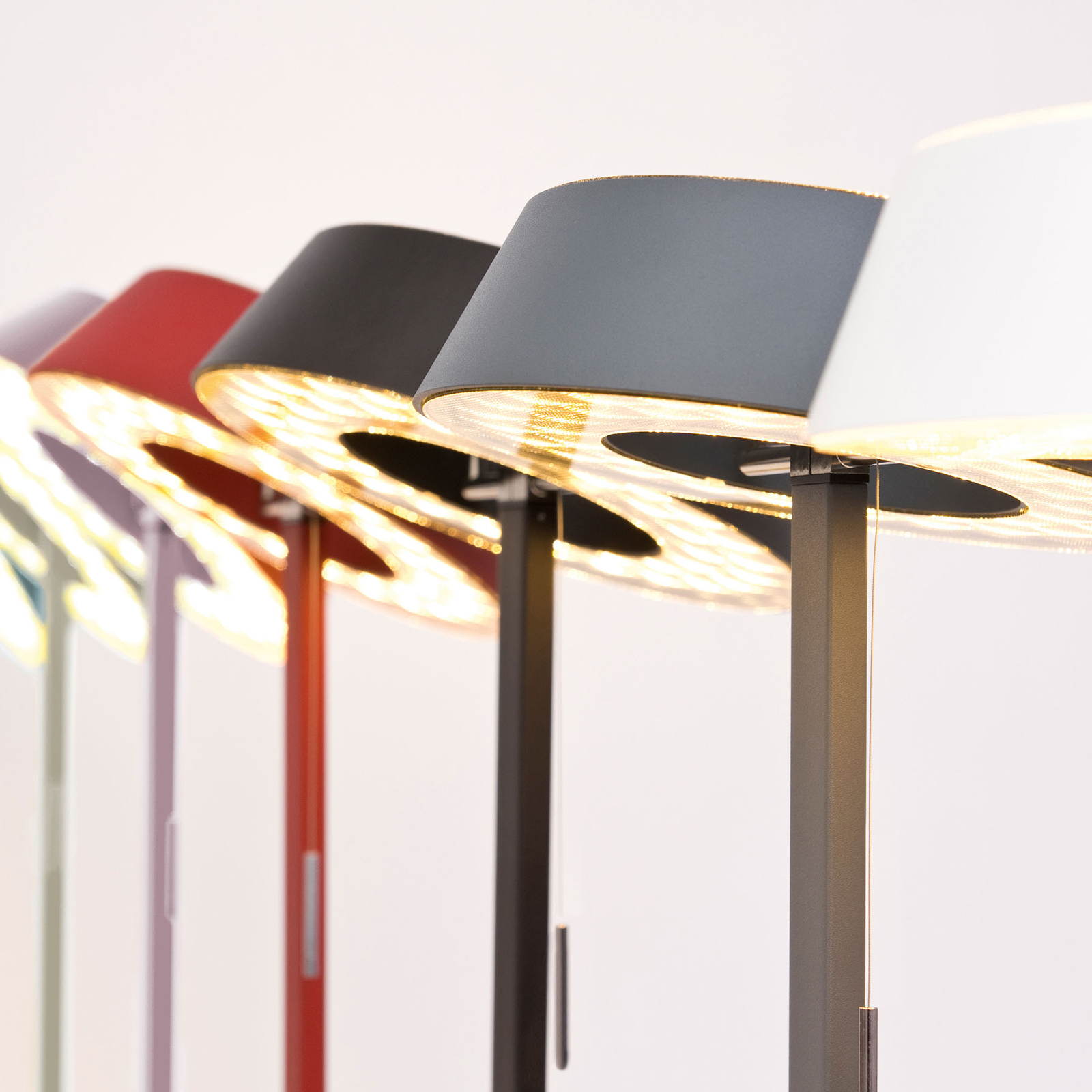 OLIGO Glance LED galda lampa pelēka matēta