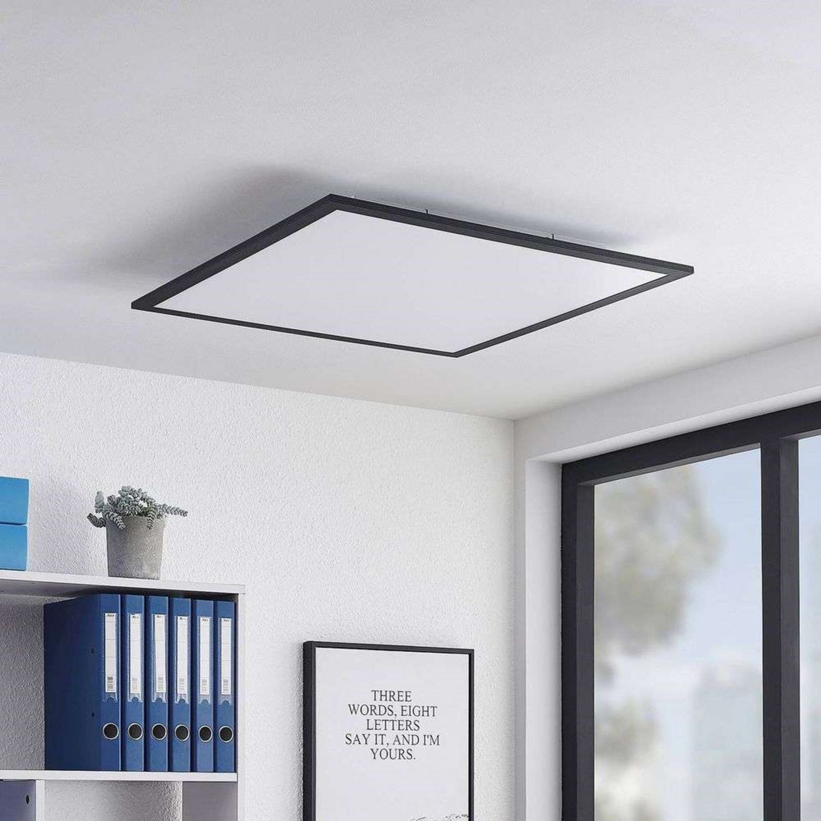 Nelios Stropné Lampa LED 4000K 62x62 Black - Lindby