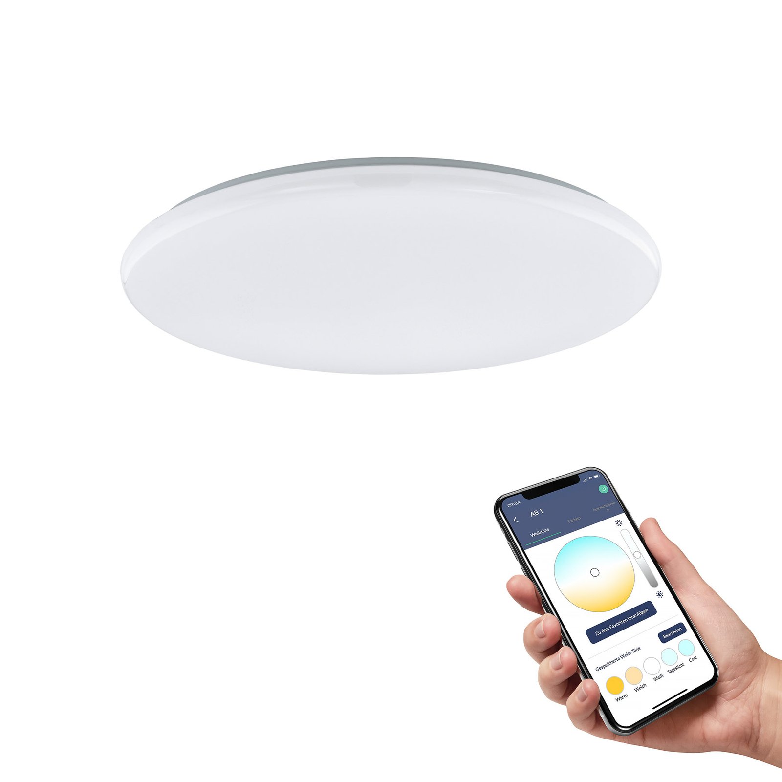 EGLO connect Totari-Z LED stropní světlo bílá 56cm