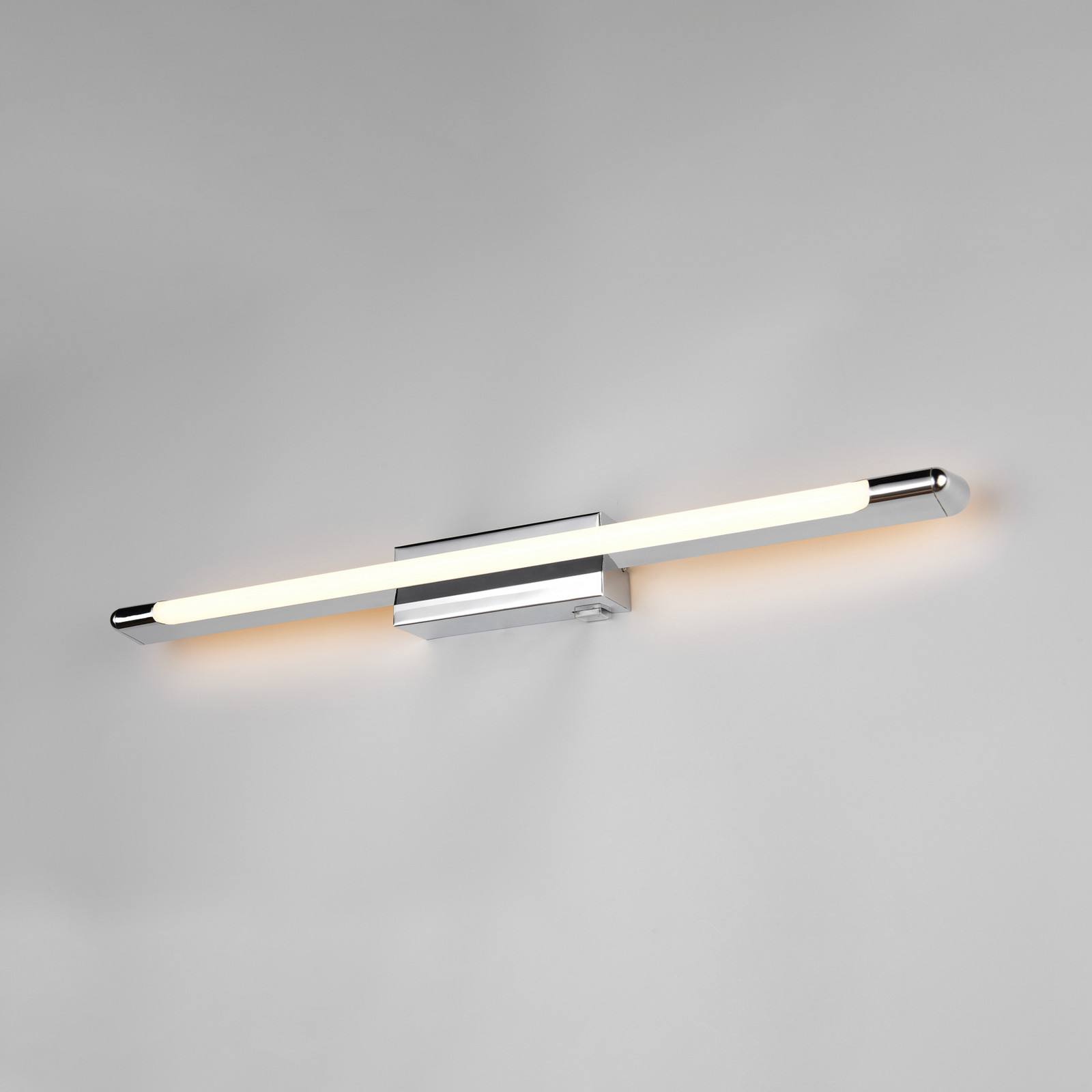 Trio Lighting LED стенна лампа „Алберто“, хром, ширина 71 см, метал, IP44