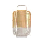 Candeeiro de mesa Bamboo Square L, branco, altura 65,5 cm - Forestier