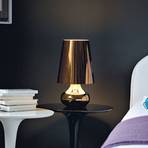 Kartell Cindy -LED-pöytälamppu, metallinen harmaa