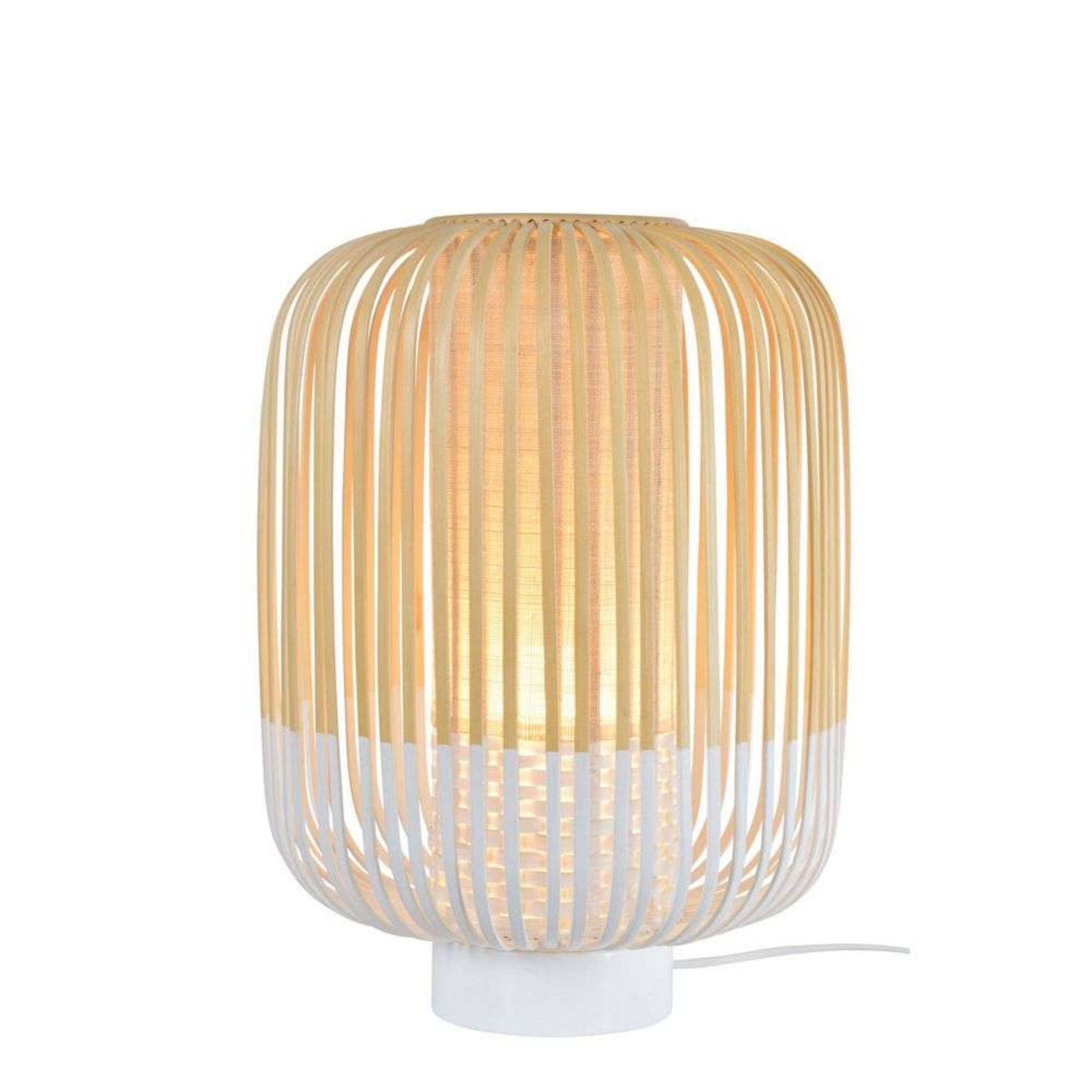 Bamboo Lampă de Masă M White - Forestier