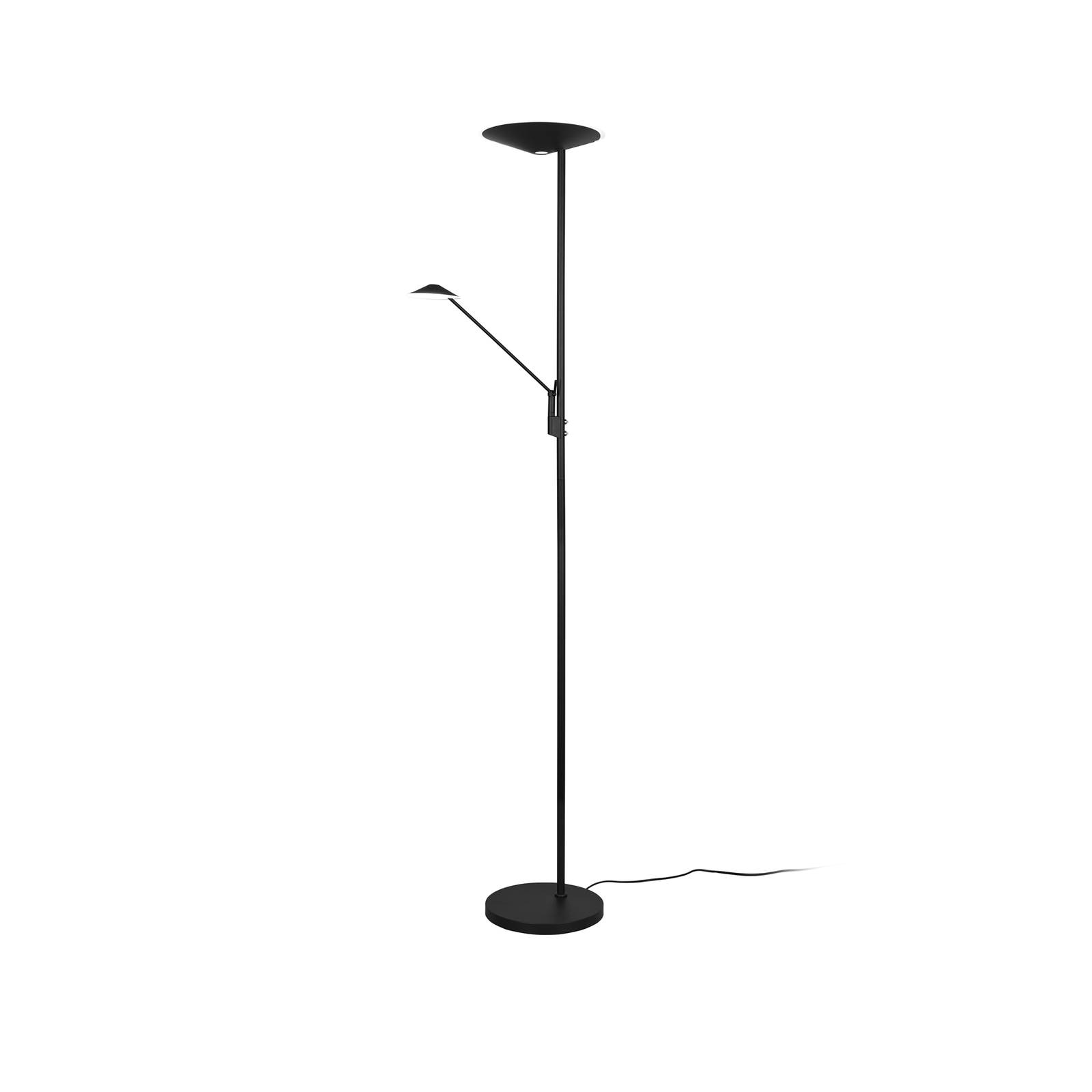 Brantford LED floor lamp reading lamp matt black