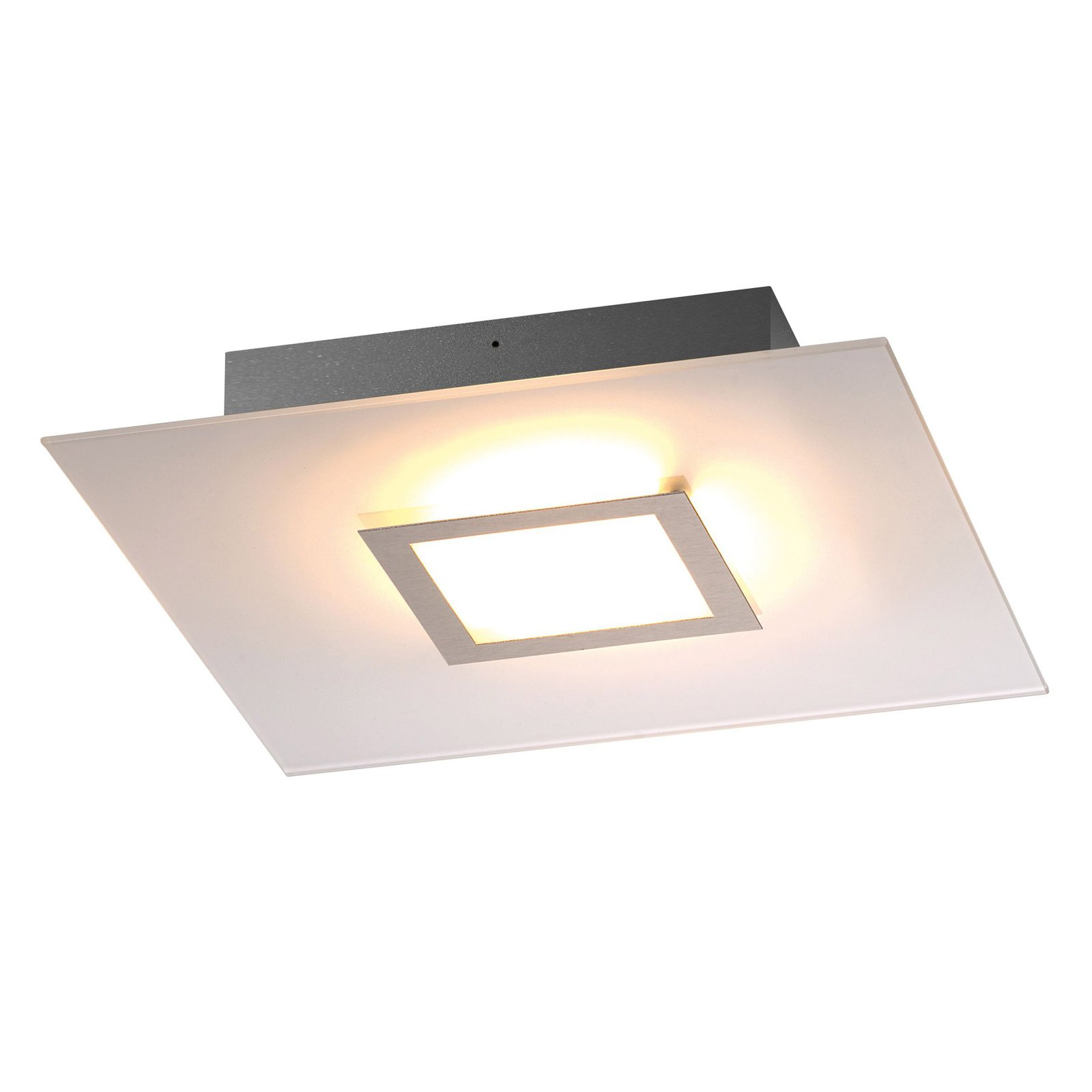 Bopp Flat stropné LED svietidlo štvorcové antracit