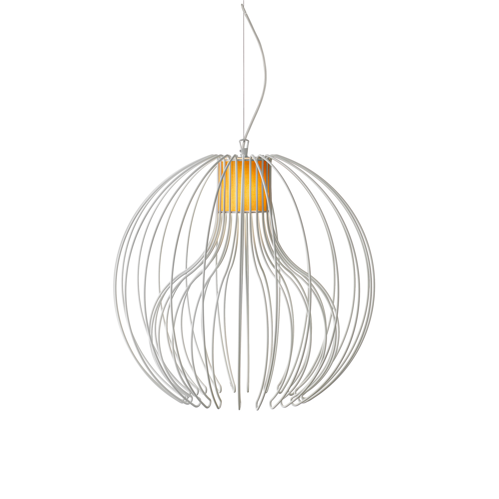 Modo Luce lampshade for Icaro Ball, cotton, orange