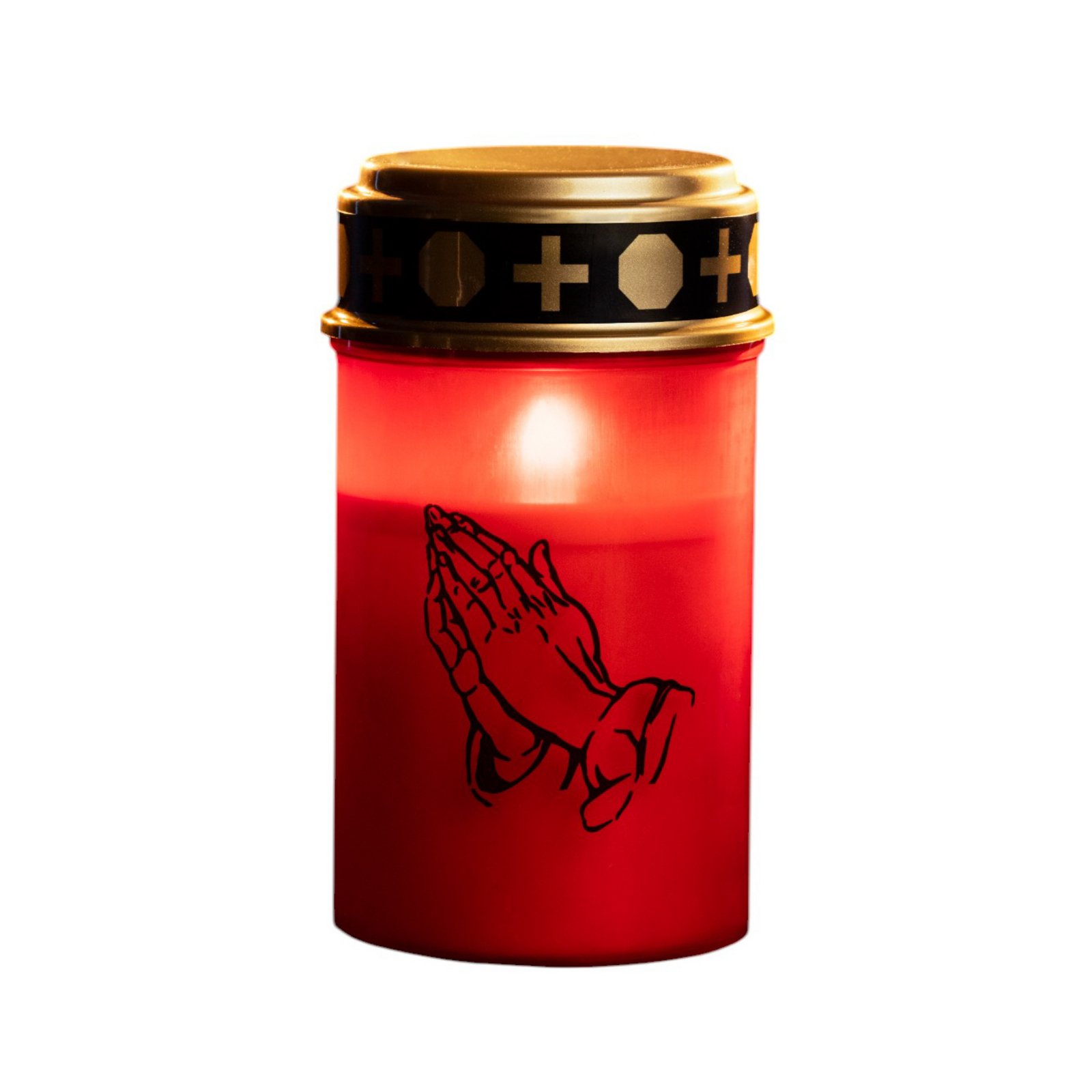 STERNTALER LED grave light, red, height 12 cm, IP44, battery