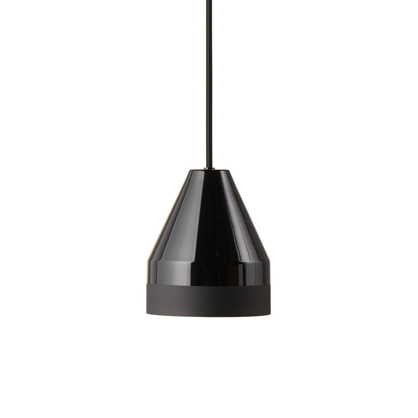 Dyberg Larsen Hanglamp Crayon, zwart, Ø 30 cm, metaal