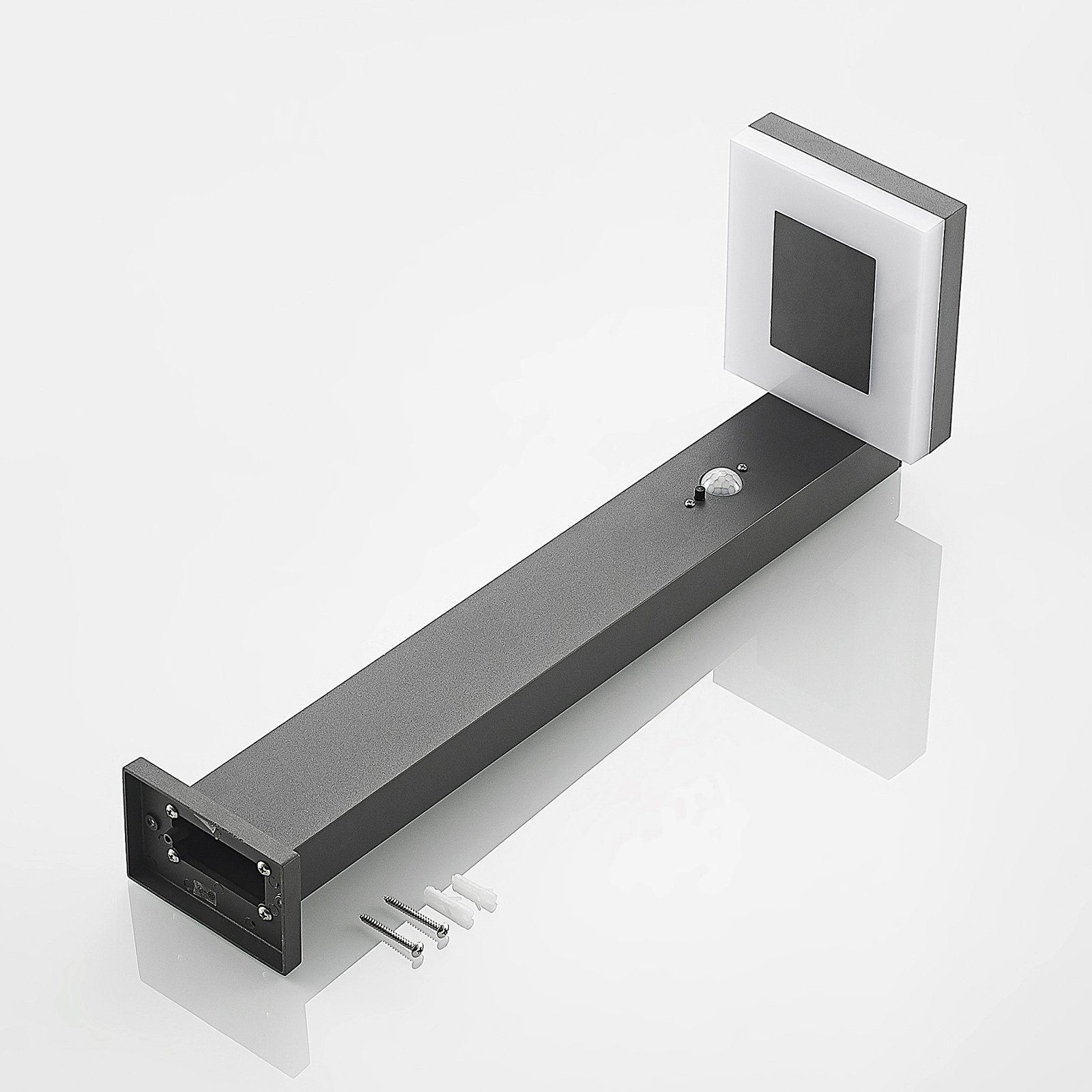 Laira Solarzelle Gartenleuchte w/Sensor Anthracite - Lindby