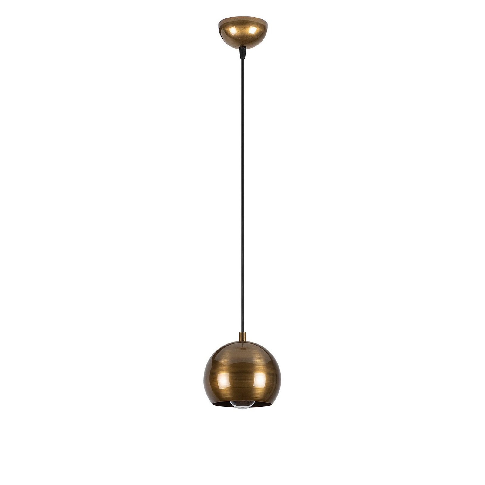 Berceste 9201 pendant light, Ø 15 cm, gold, iron, E27