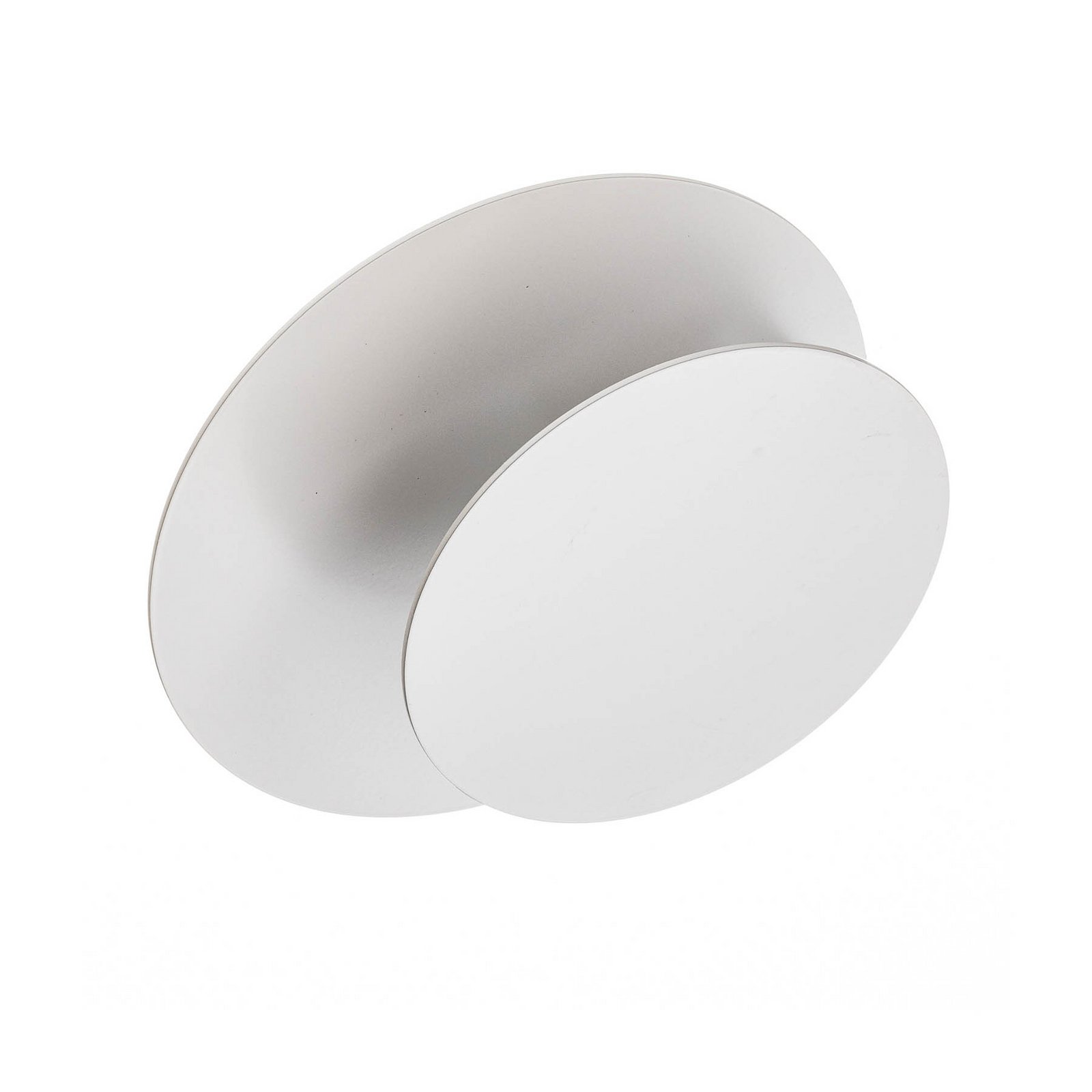 Circle wall light in a round shape, white