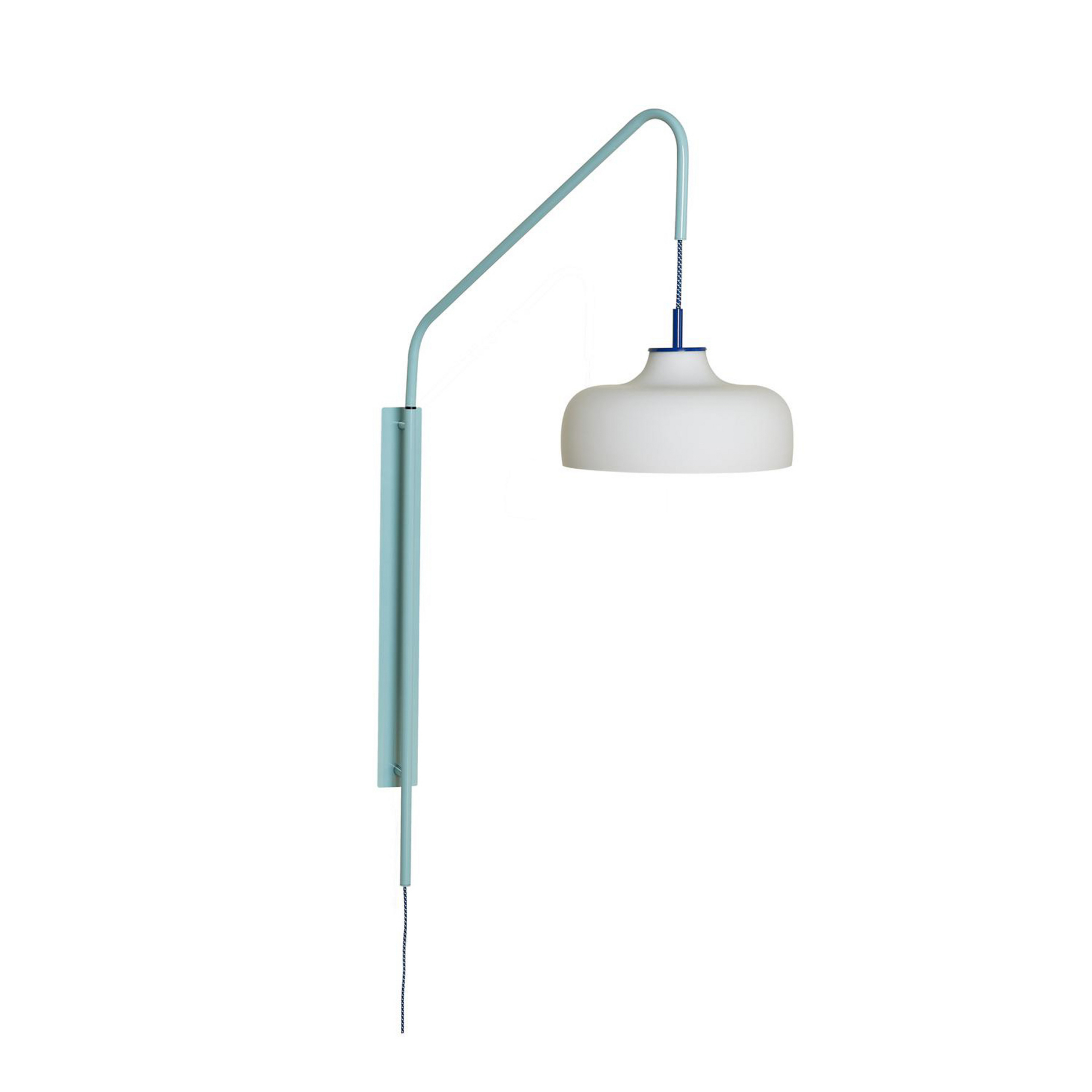 Zidna lampa Current, svijetloplava, projekcija 71 cm - PRETTY