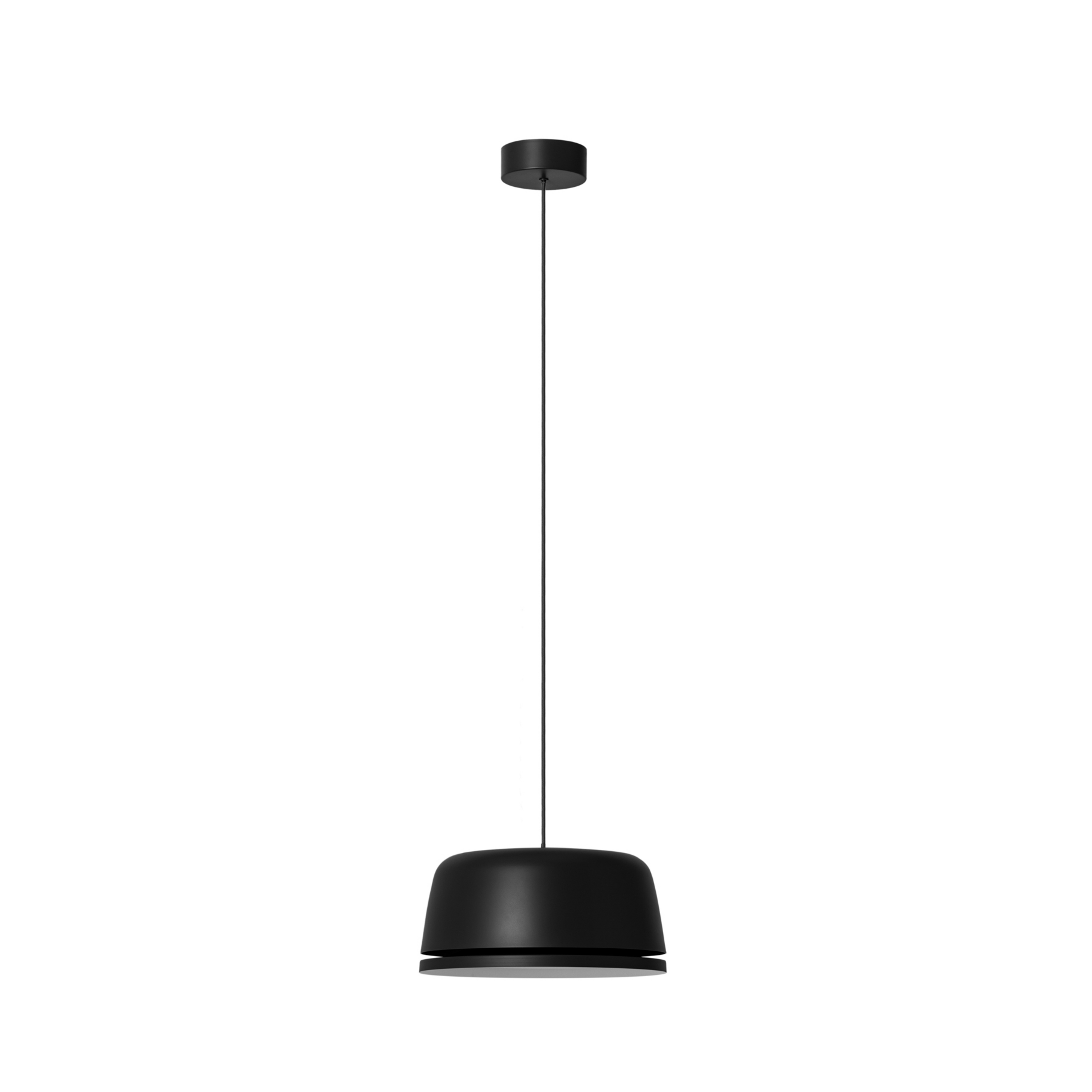 Peaks LED-Hängelampe, schwarz, Ø 35 cm, dimmbar, Alu - NOLA