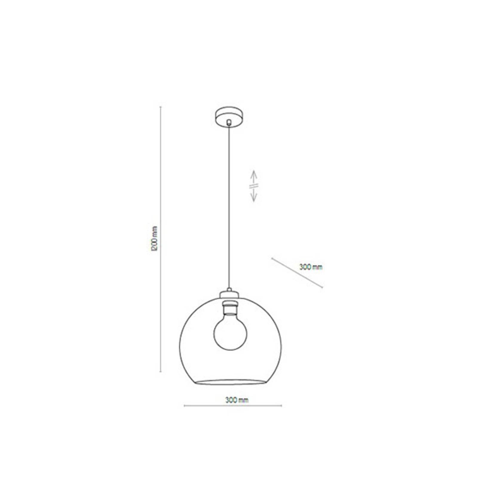 Lampa wisząca Cubus, 1-punktowa, niebieska