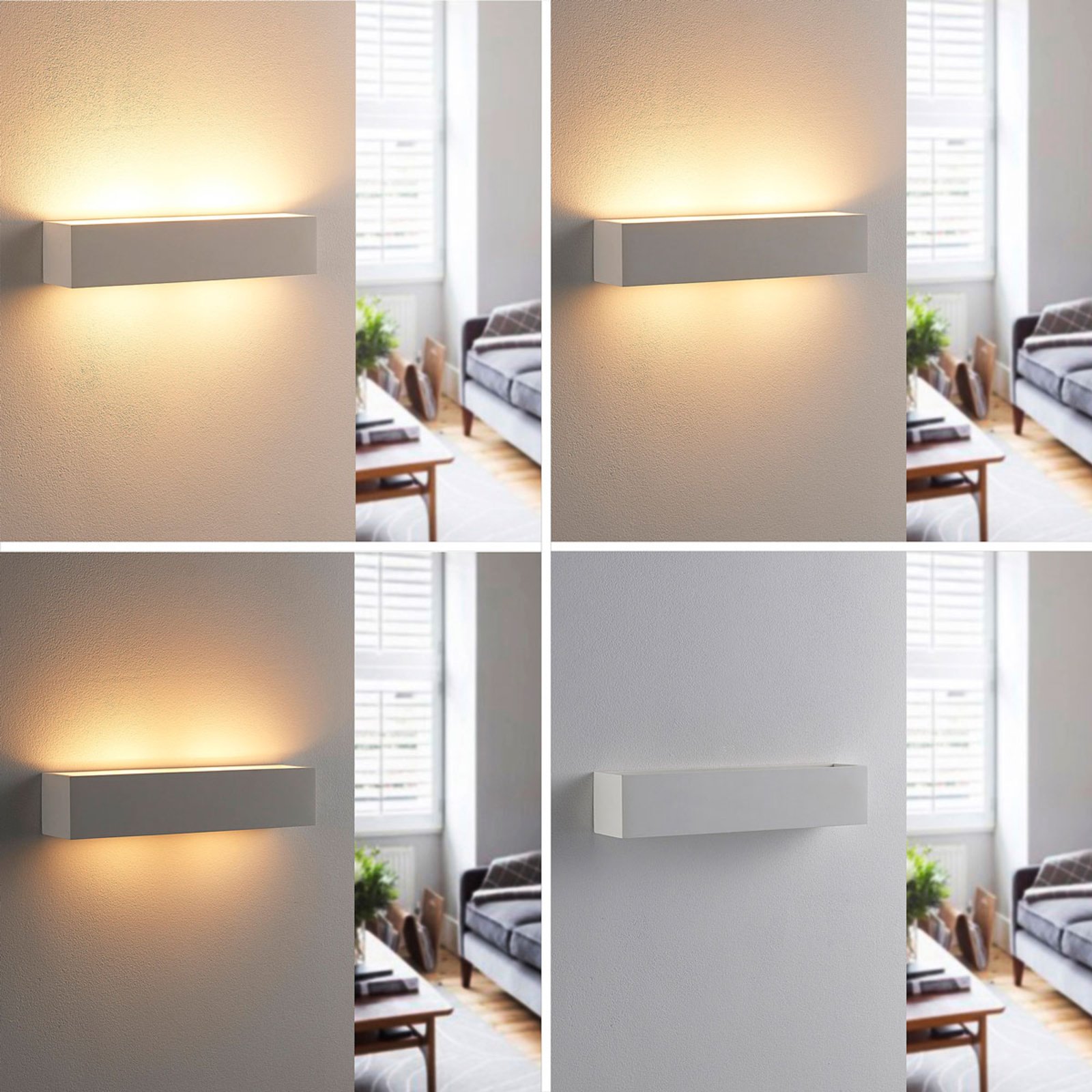 Tjada 35 Wall Lamp White - Lindby