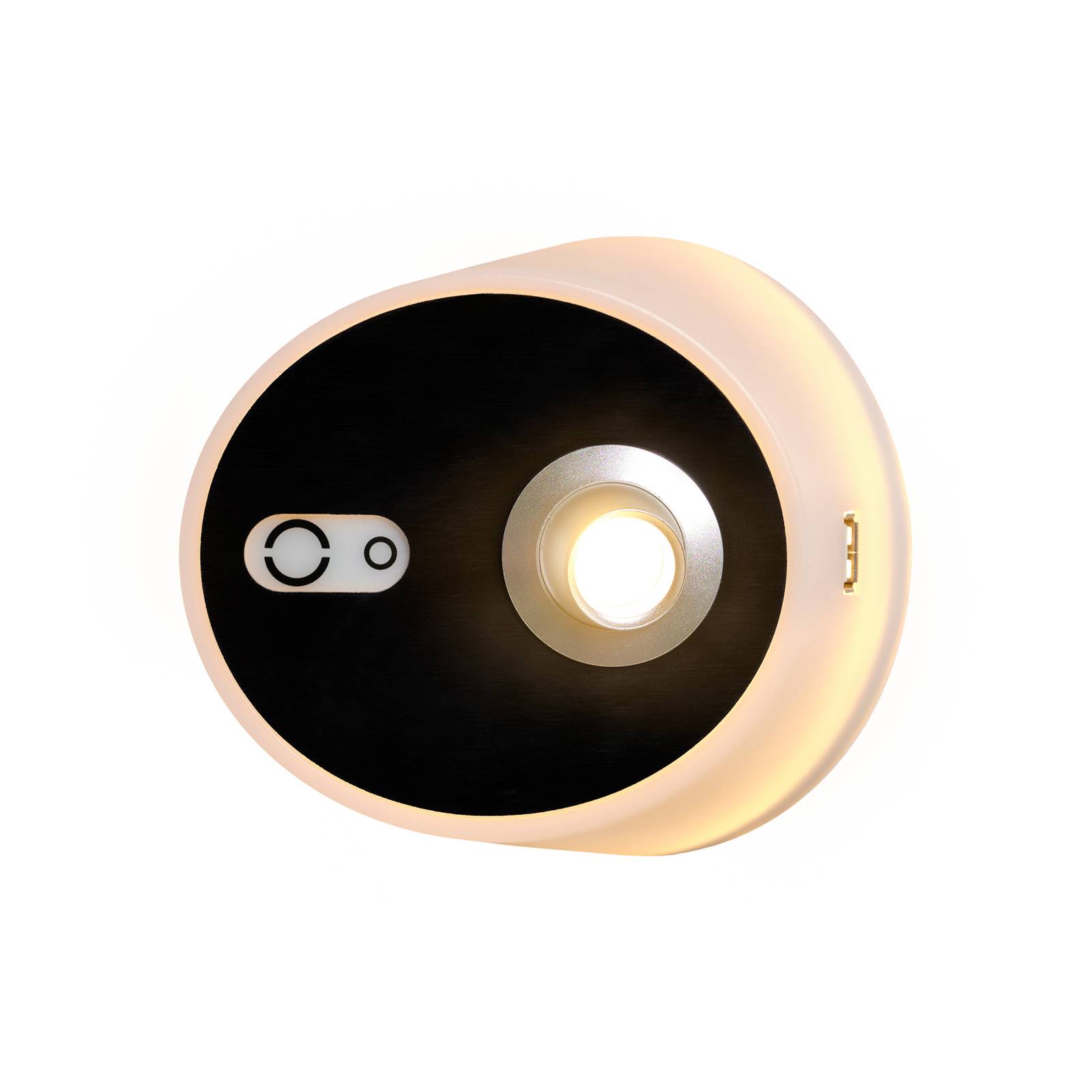 LED-Wandlampe Zoom Spot USB-Ausgang Carbon schwarz günstig online kaufen