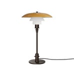 PH 3-2 stolová lampa, brúnená mosadz, jantár - Louis Poulsen