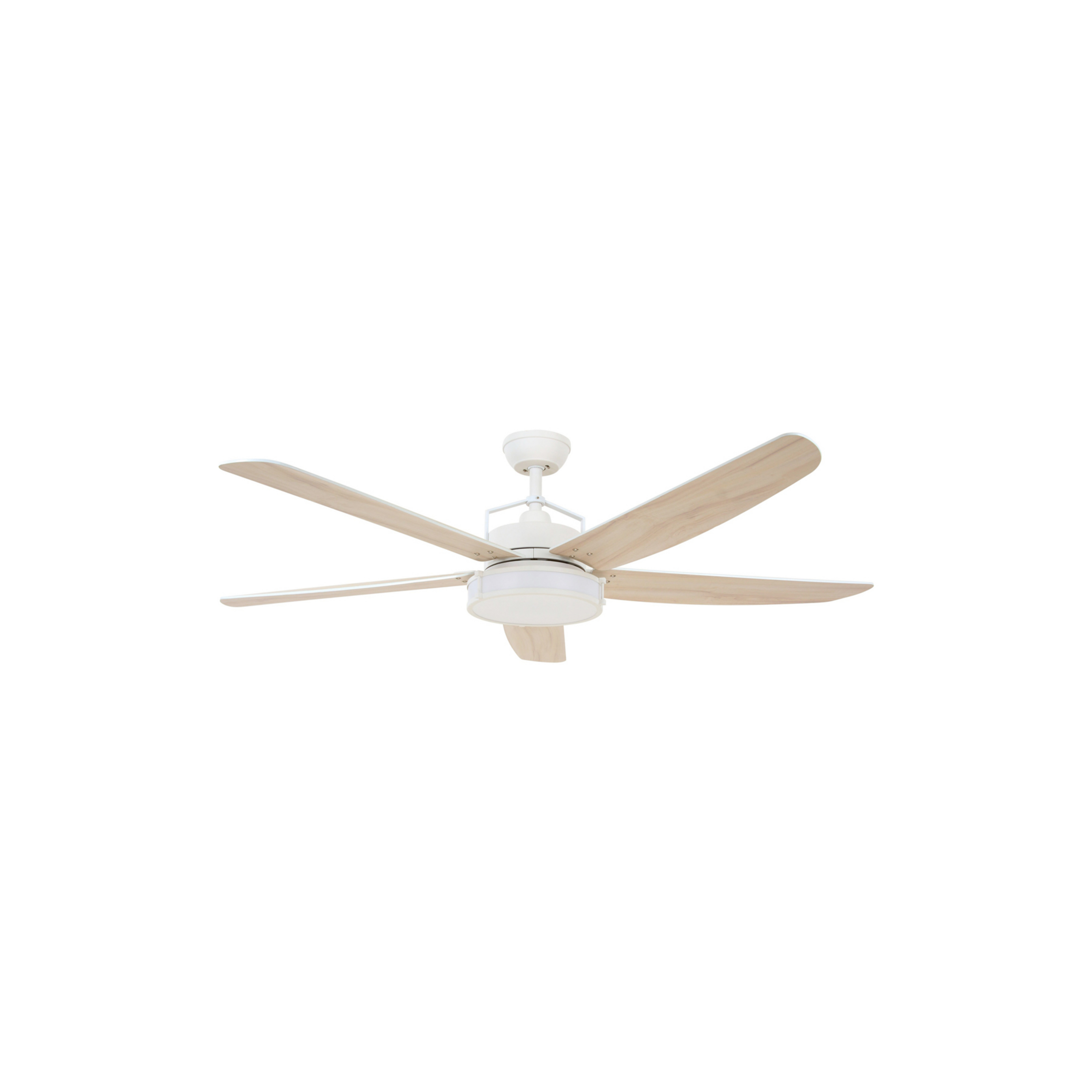 Louisville Deckenventilator mit Licht, weiß, leise - Beacon