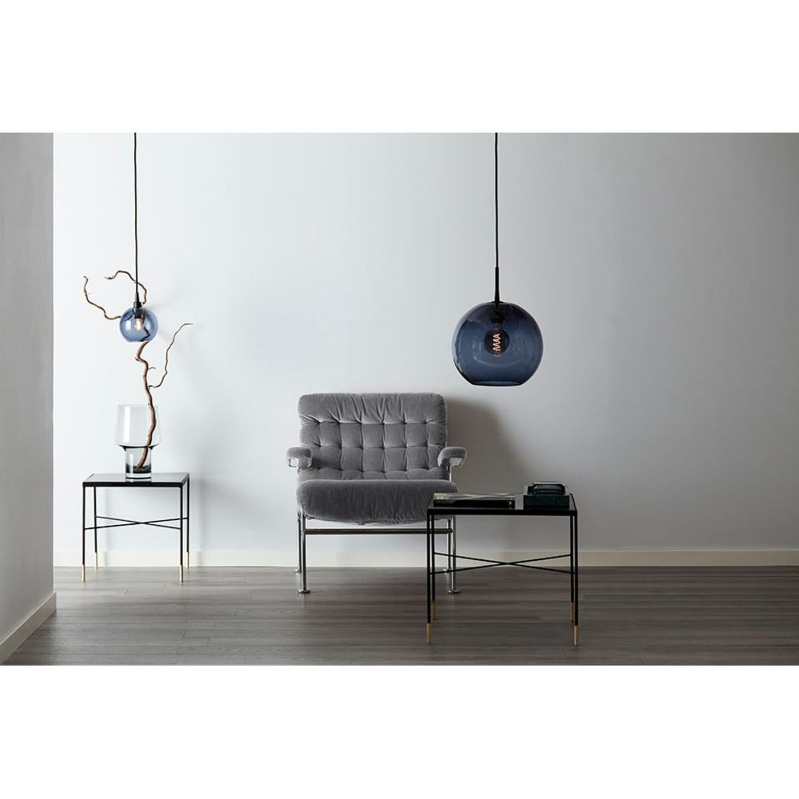 Gloria Pendel Ø190 Black/Smoked Belid - Spisestue - Metal