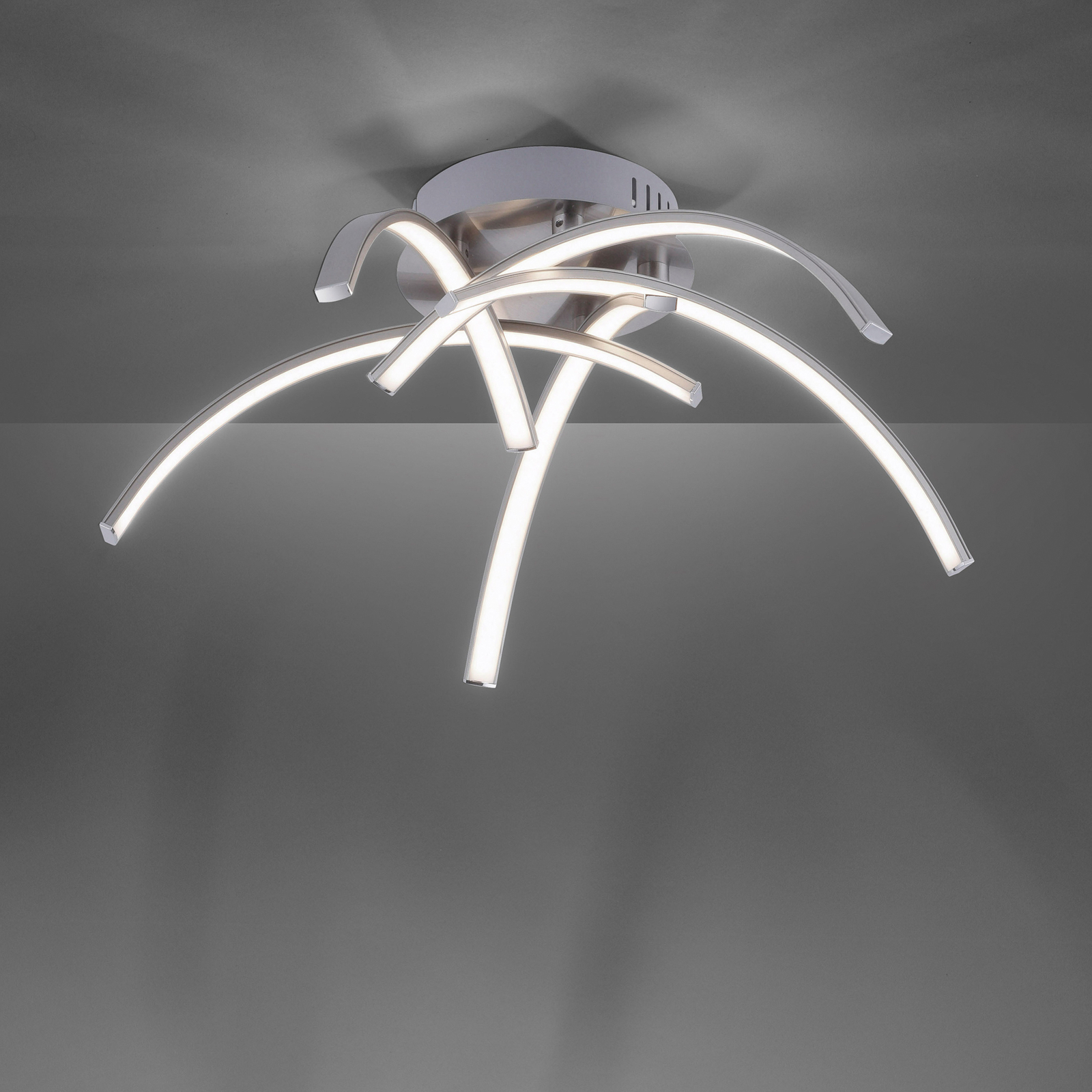 LED mennyezeti lámpa Valerie 5-lángú Ø47cm acél