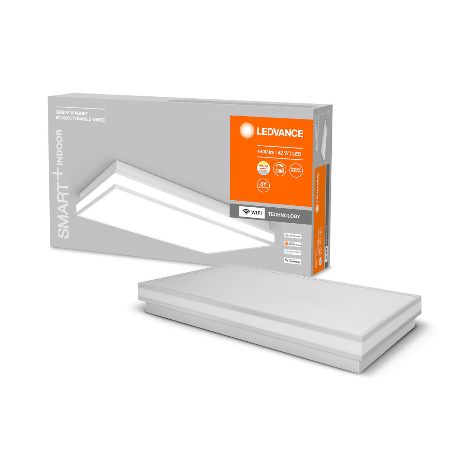 LEDVANCE SMART+ WiFi Orbis magnet šedý, 60X30cm