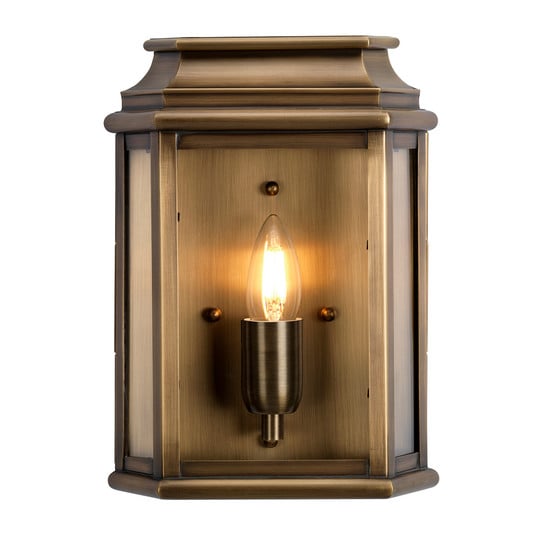 Außenwandlampe St Martins einflammig messing antik