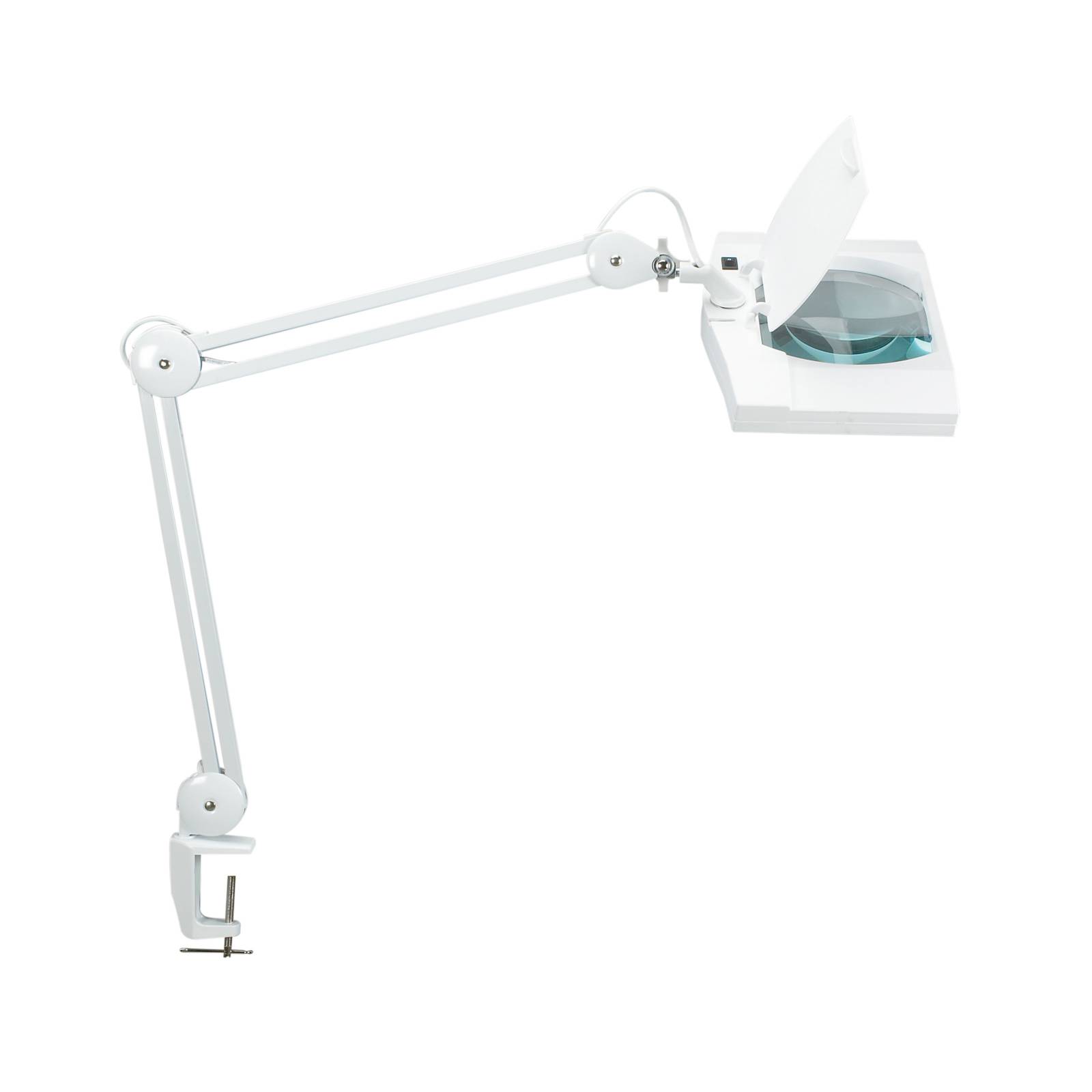 Image of Lampe à loupe LED MAULvitrum avec pince, blanche 4002390061711