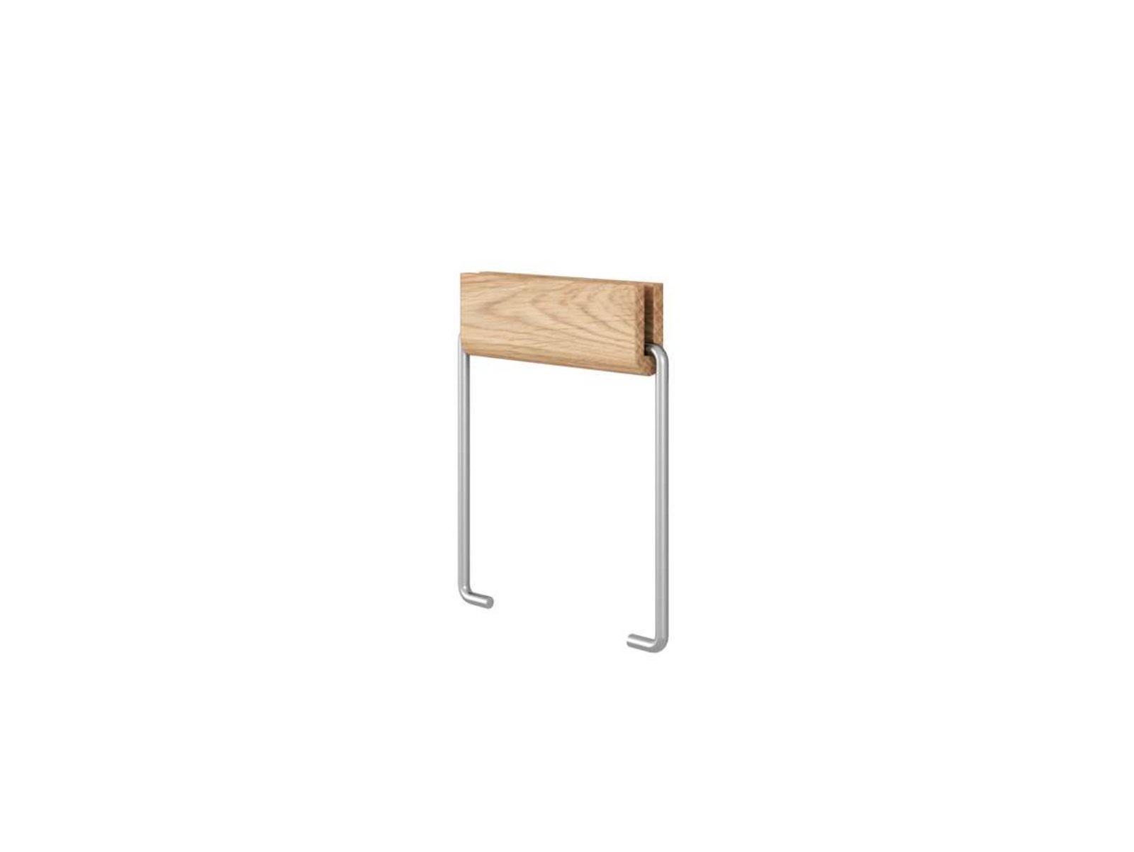 Toilet Roll Holder Oak/Steel - Moebe