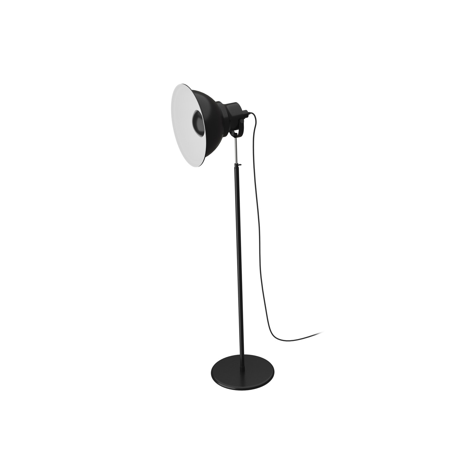 Aluminor Reflex 2 lampa, nastaviteľná, čierna
