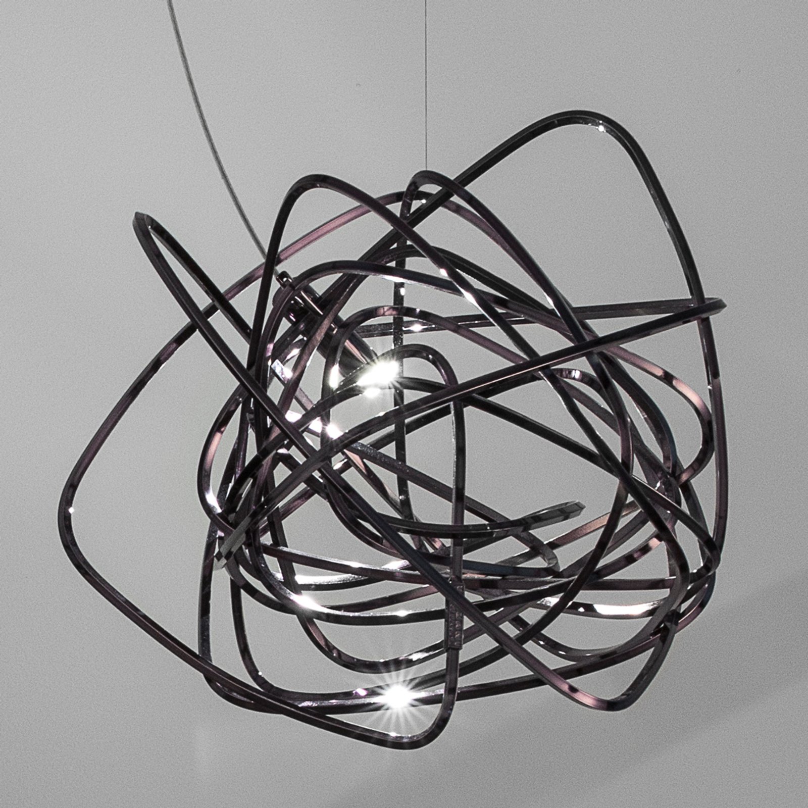 Terzani Doodle - LED pendant light in black