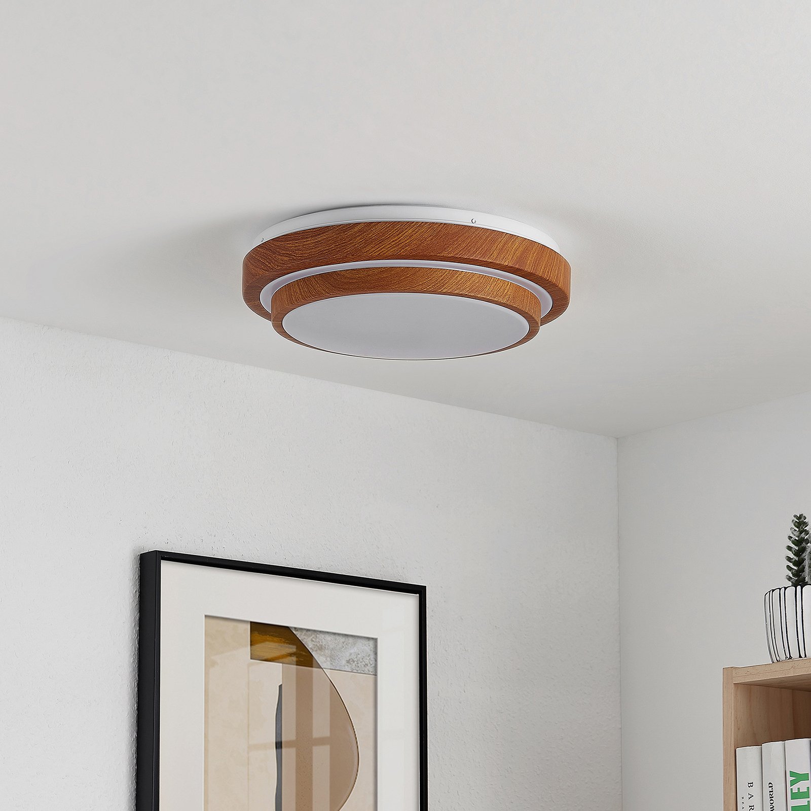 Lindby Vaako LED ceiling light, round, 34 cm