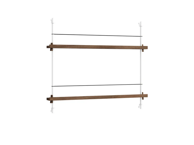 Moebe - Magazine Shelving 65 Regal Smoked Oak White
