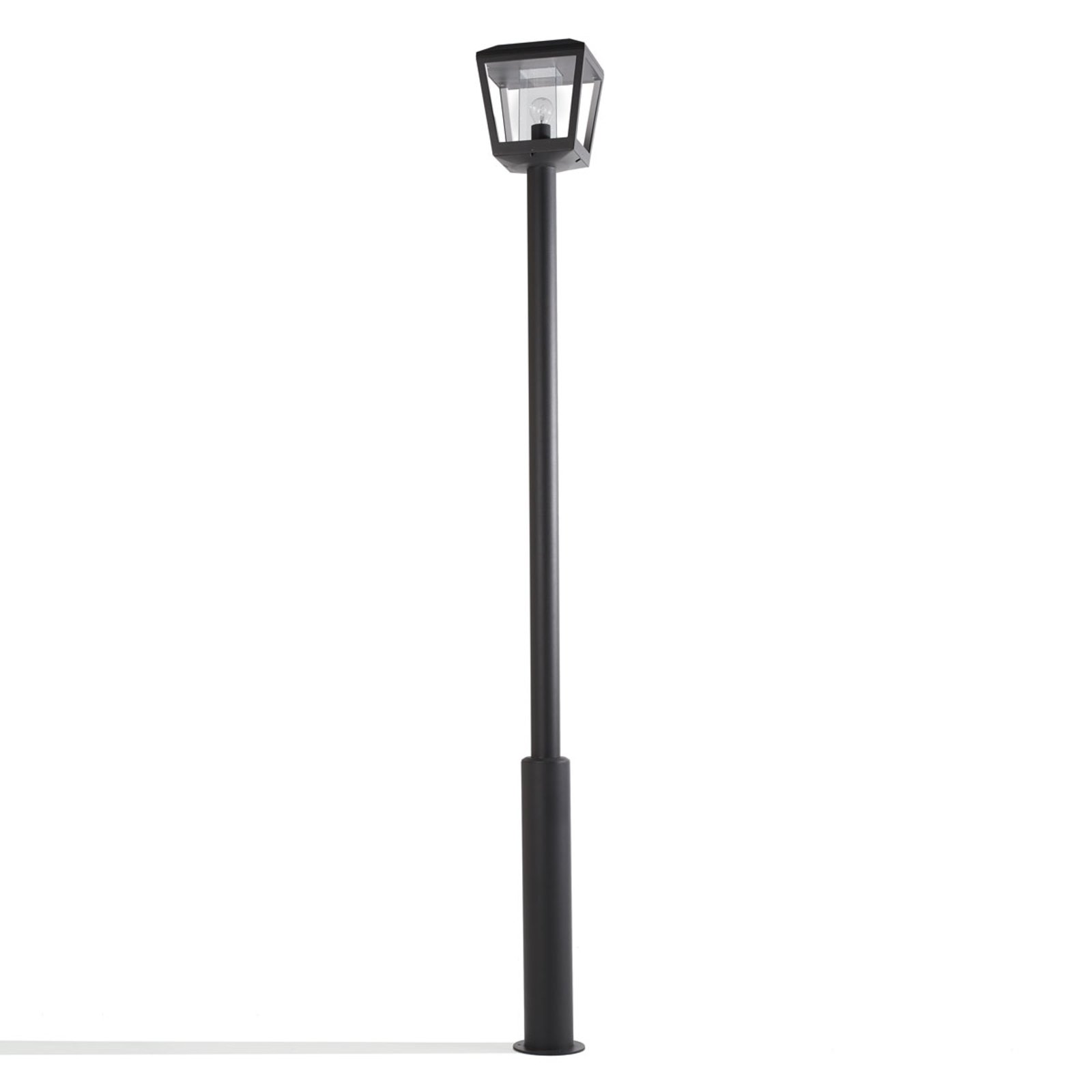 Lucande Außenleuchte Dunia, anthrazit, Metall, Höhe 220 cm