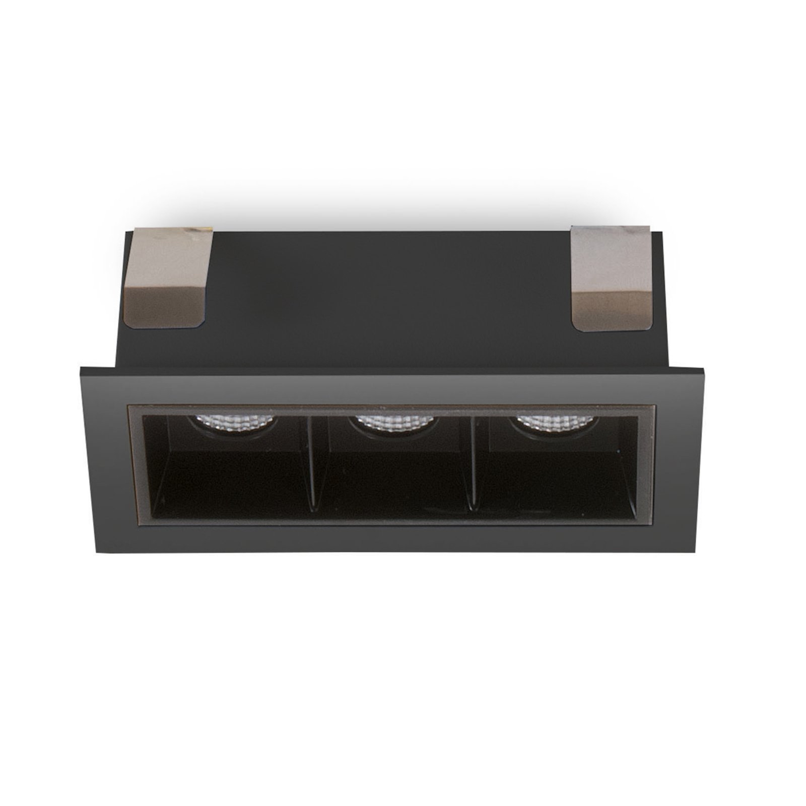 LED-Einbauspot Sound 3 30° mit Rahmen, schwarz
