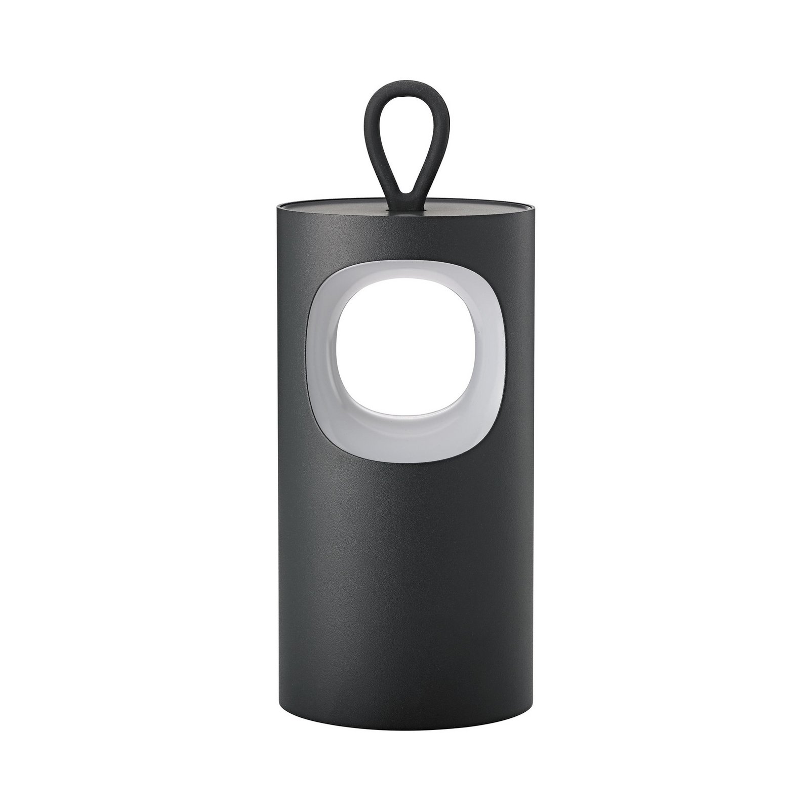 LED stolová lampa Lunari, čierna, 16 cm, kov, CCT IP44
