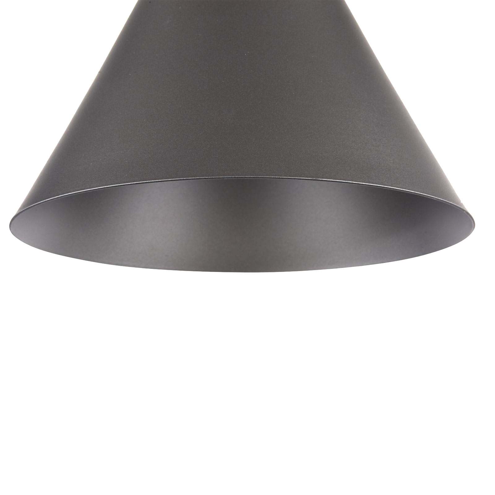 Závesná lampa Bicones v čiernej, Ø 22 cm