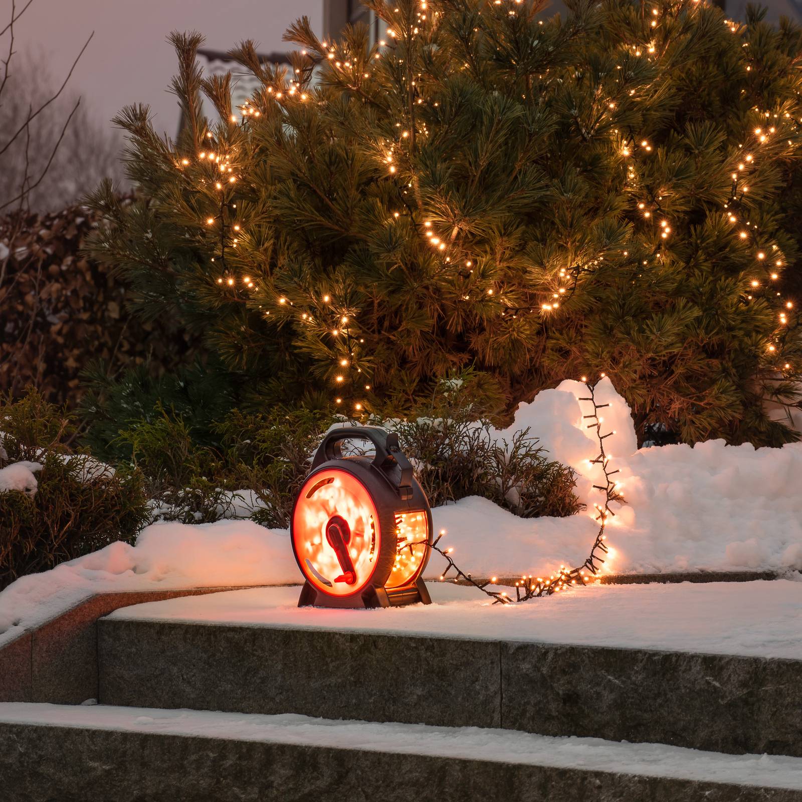 Konstsmide Christmas LED ljusslinga Compact bärnsten 200 LED 4,38 m