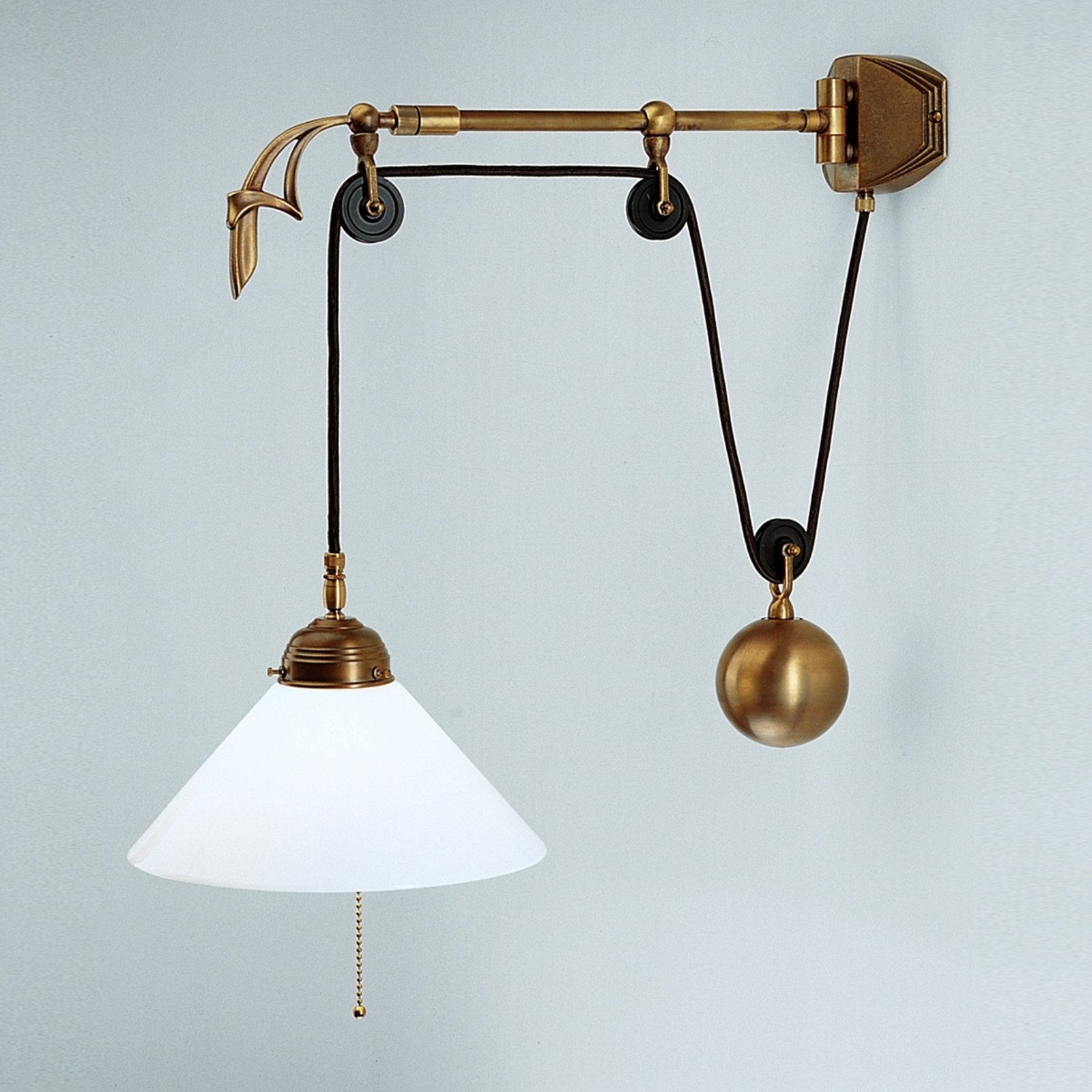 Gregory wall light made of brass