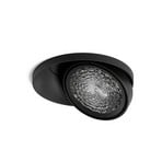 Spot encastré LED Nivo noir 50° 14 cm, orientable et à intensité variable -
