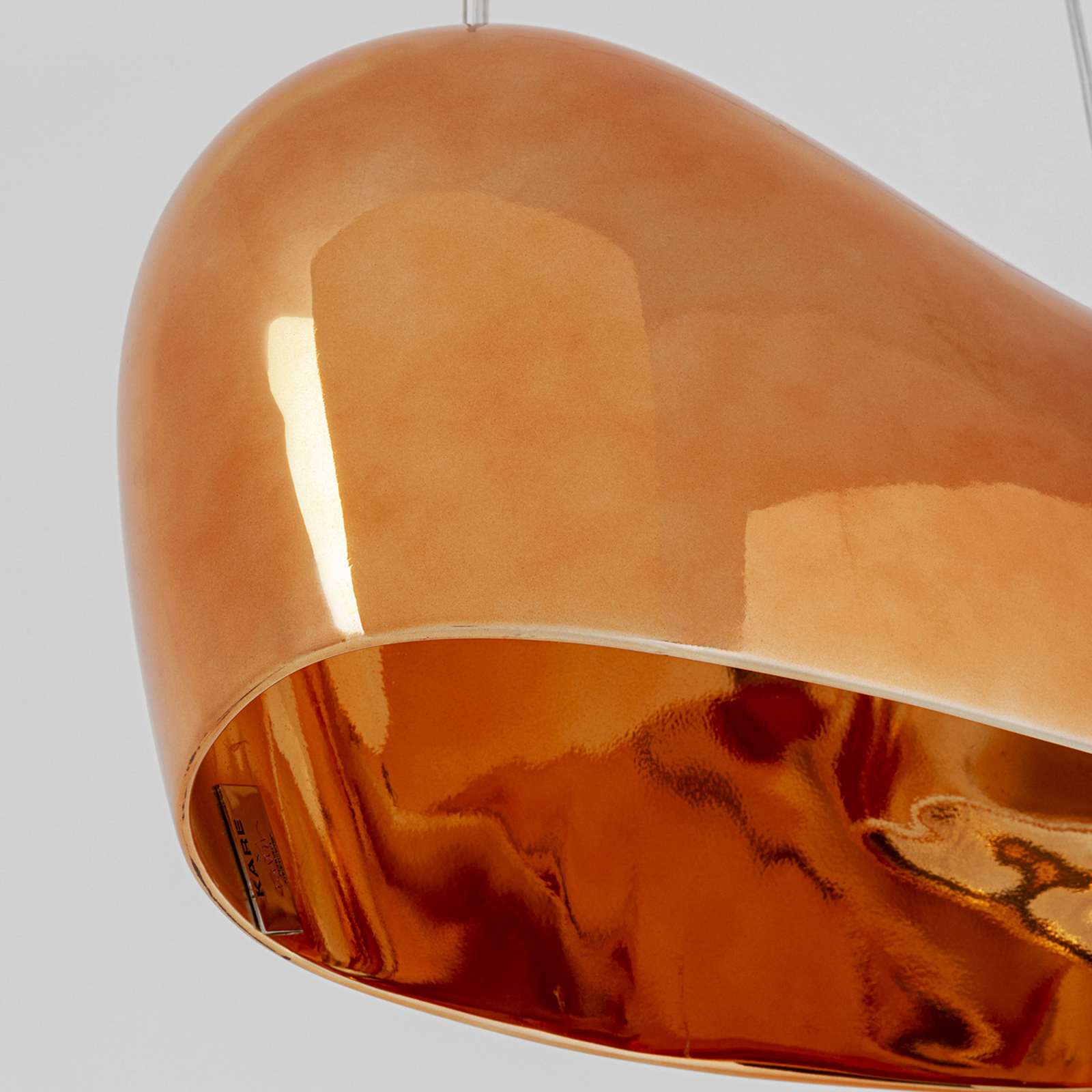 KARE hanglamp Cloud, koper, glas, 2-lamps, GU10 KARE hanglamp Cloud, koper, glas, 2-lamps, GU10