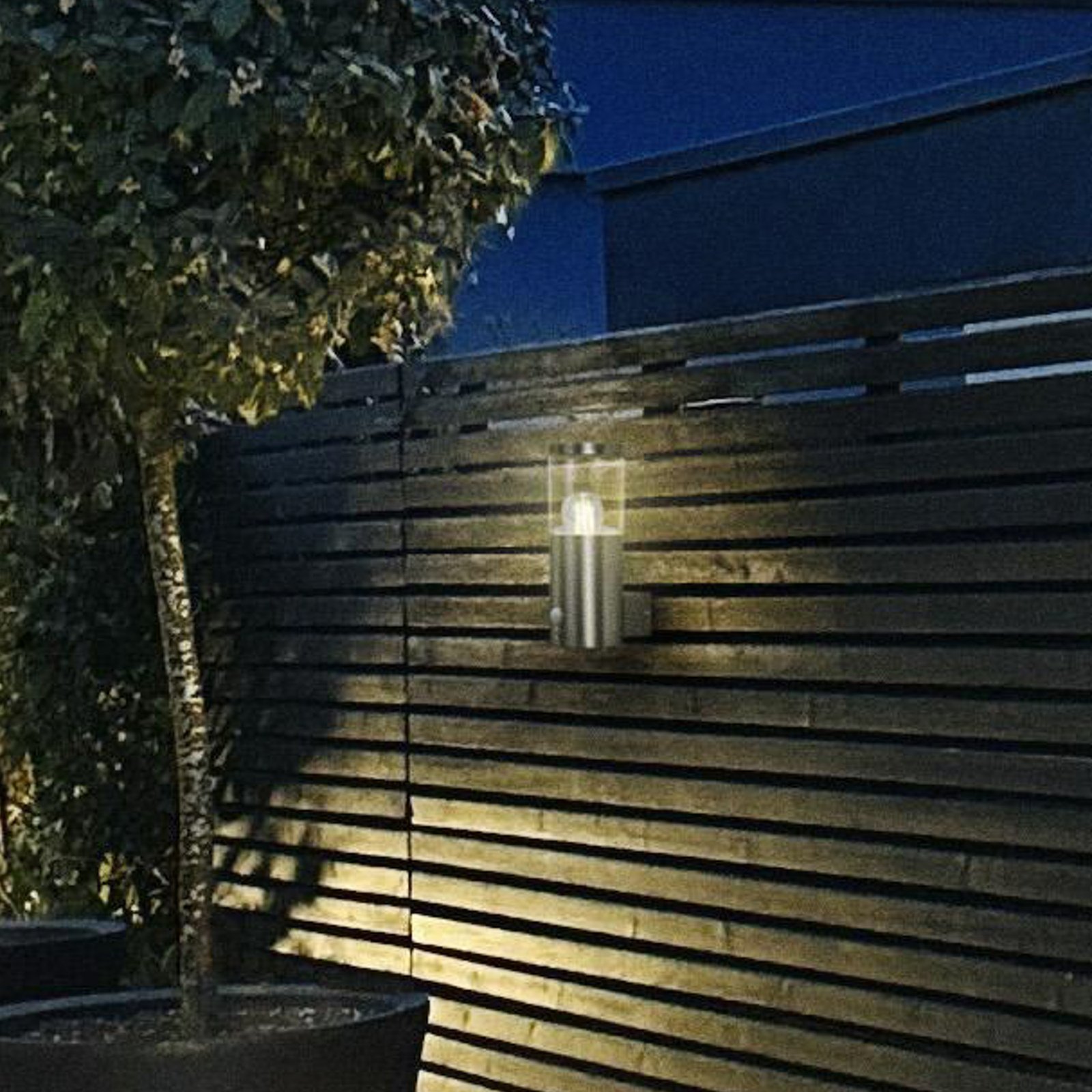 LEDVANCE candeeiro de parede exterior Endura Classic Ebro Sensor em aço