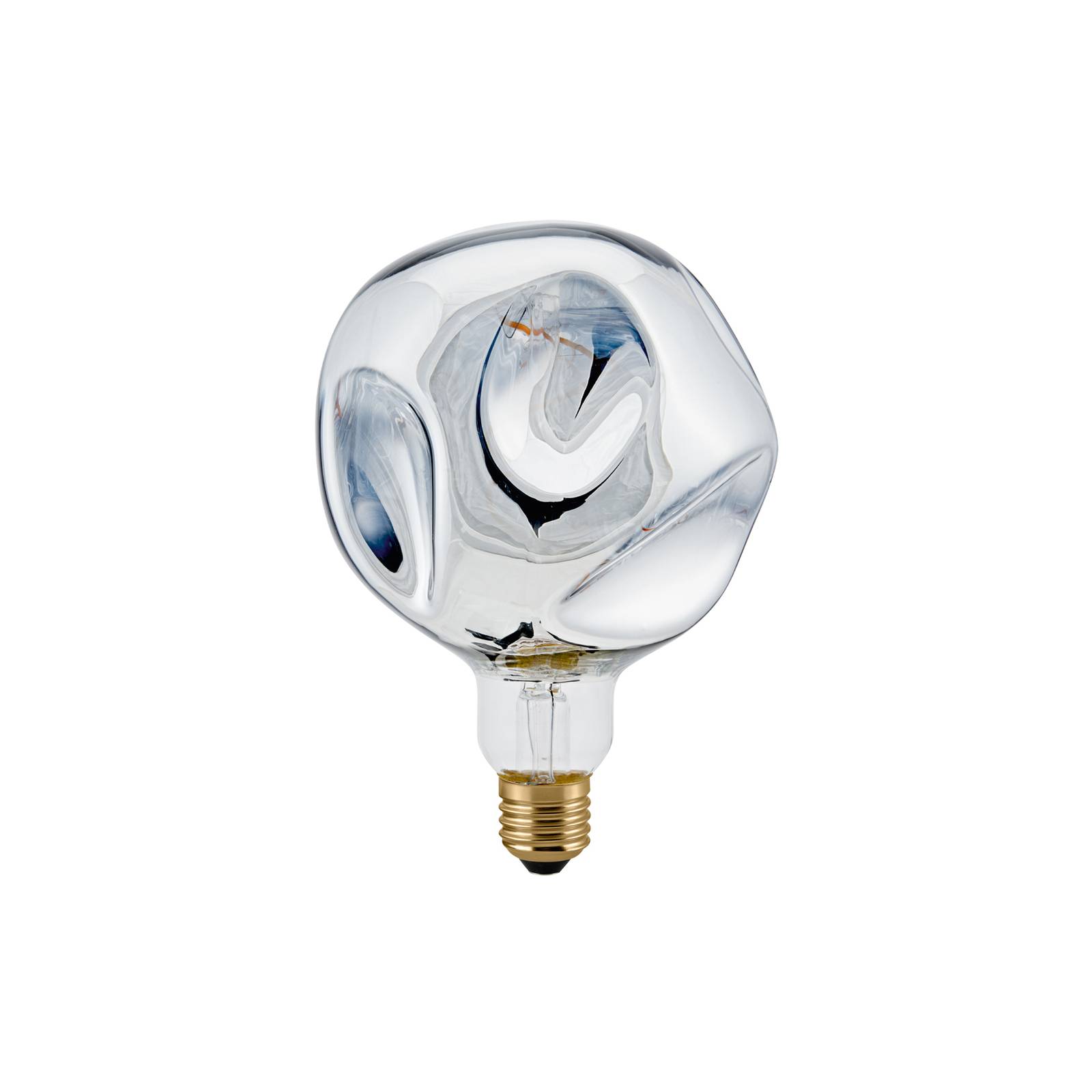 LED-pære Giant Ball E27 4W 918 dim sølv-metal.