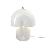 Hope-LED-pöytävalaisin, valkoinen, keramiikka, korkeus 35 cm, 3000 K