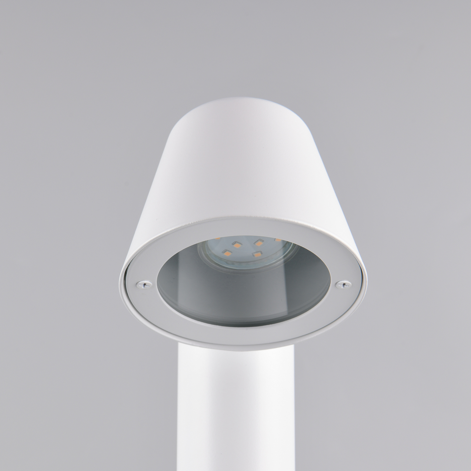 Wegelampe Beni, weiß matt, Höhe 100 cm, Metall