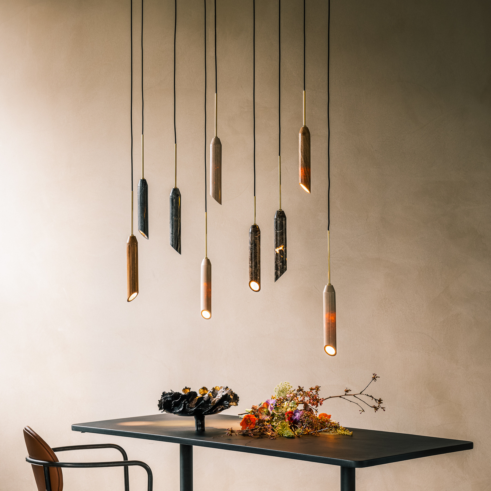 Marble Art Pendelleuchte Brown Marble - Design By Us