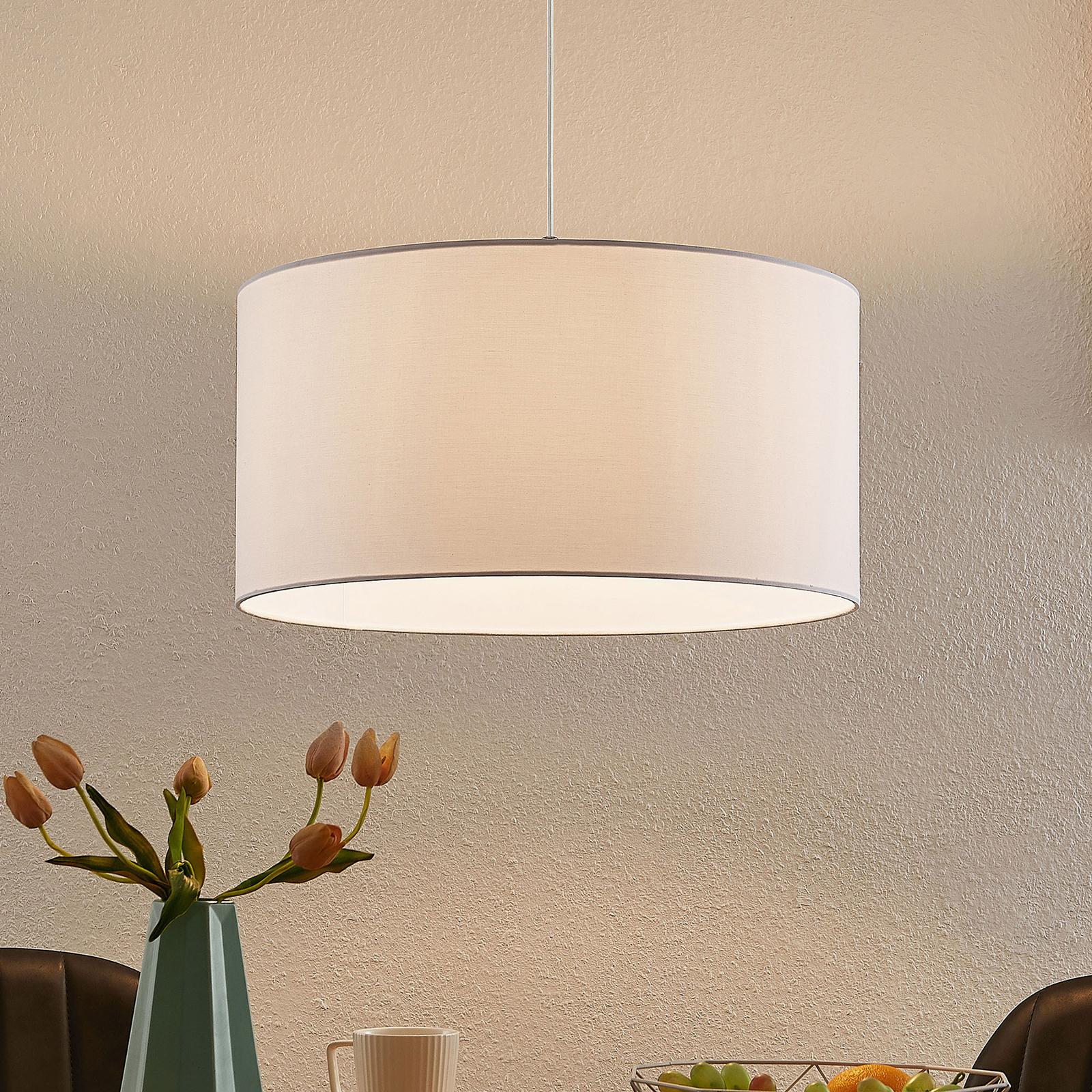 Lindby Imarin lámpara colgante, 1 luz, blanco