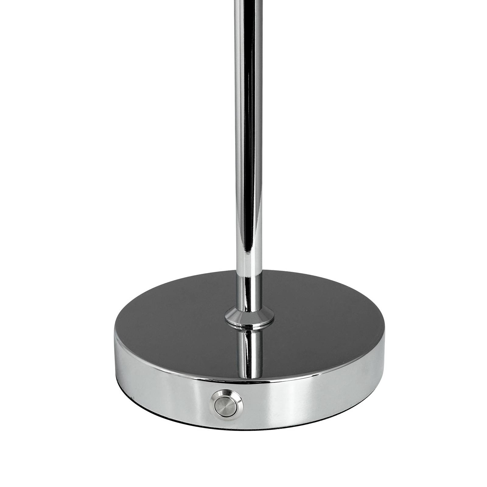 Dyberg Larsen Lampa stołowa LED Stockholm, chrom