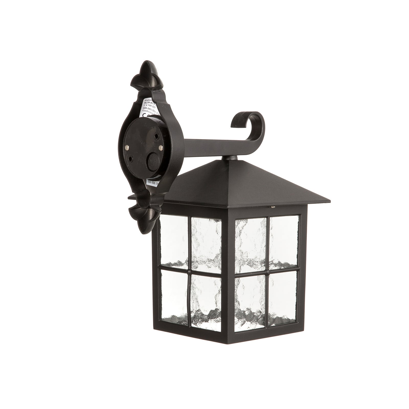 Winchester BL18 outdoor wall lamp, Black/Clear, IP43 Elstead - Antique - Metal - Single-bulb